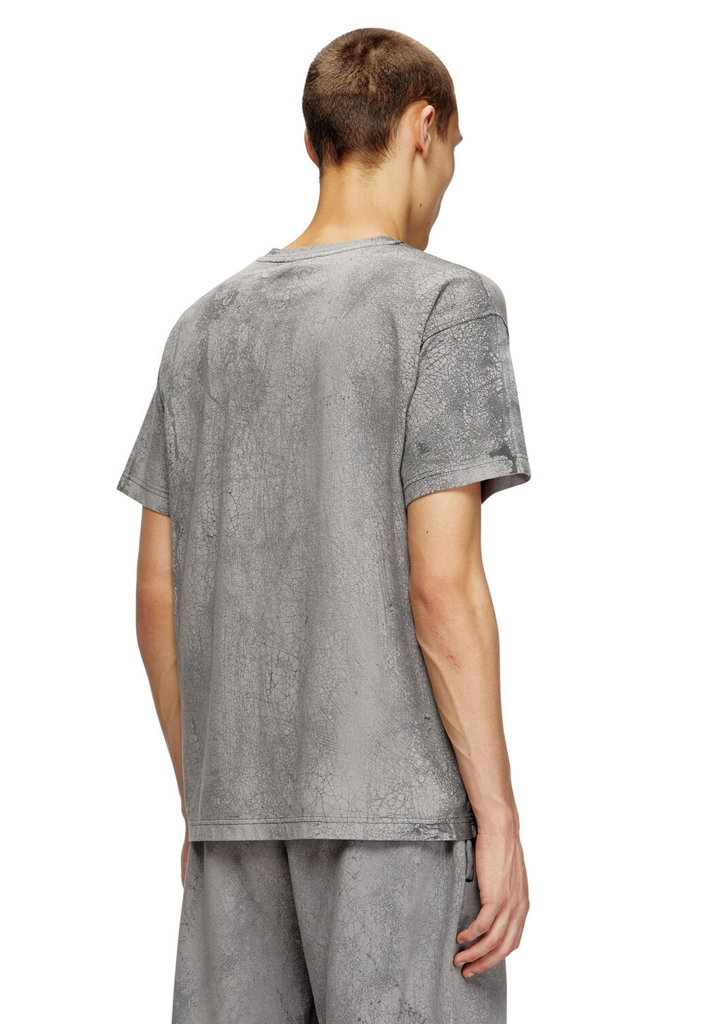T-shirt girocollo cotone grigia T-Norm-T8 Diesel A25 A18486-0PLBU 3434 DIESEL 