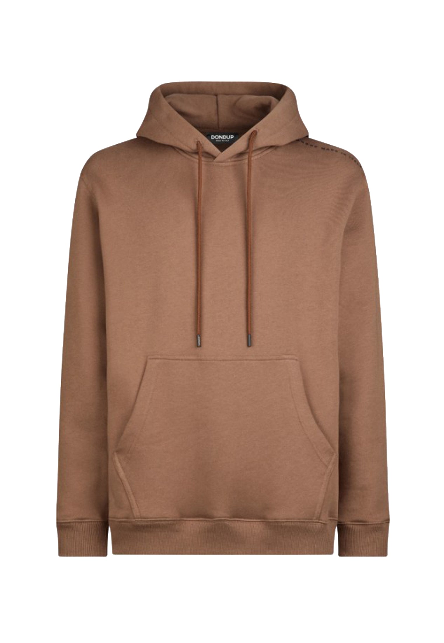 Felpa con cappuccio marrone cotone regular fit Dondup A25 UF649 KF0196U LP1033 DONDUP 