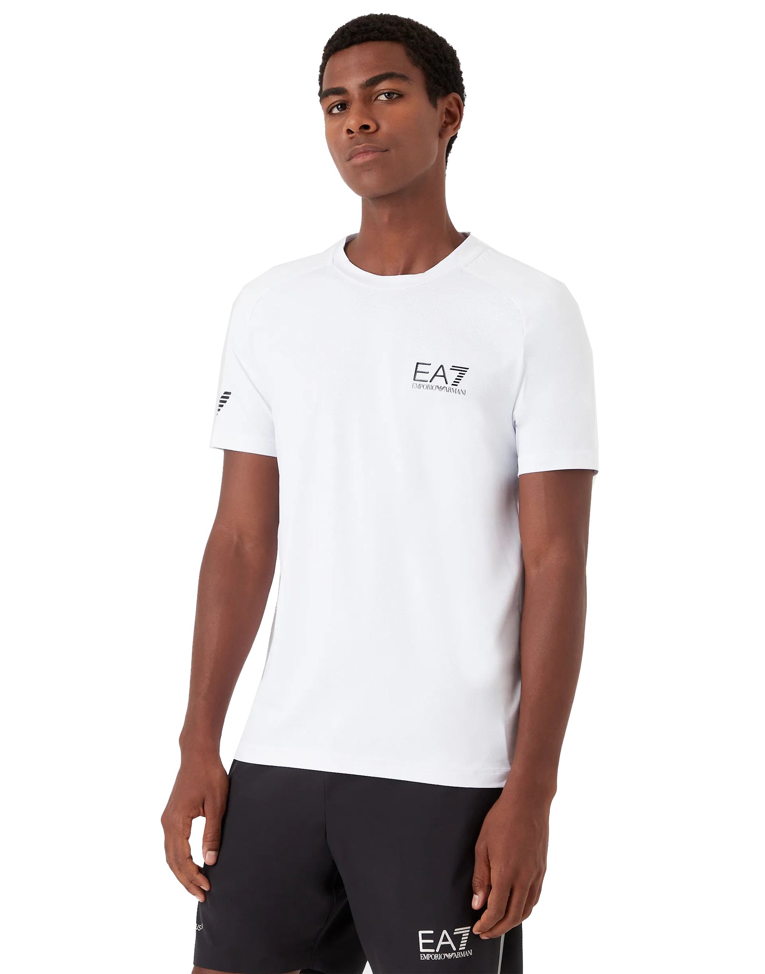 T-shirt girocollo bianca tecnico sportivo Ventus7 EA7 Armani A25 8NPT22 PJEMZ 11001100 EA7 TENNIS 