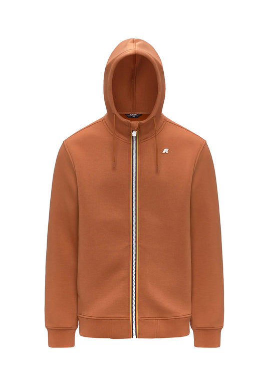 Giacca in pile con cappuccio arancione Rainer Spacer K-way A25 K2141DW WGGWGG K-WAY 