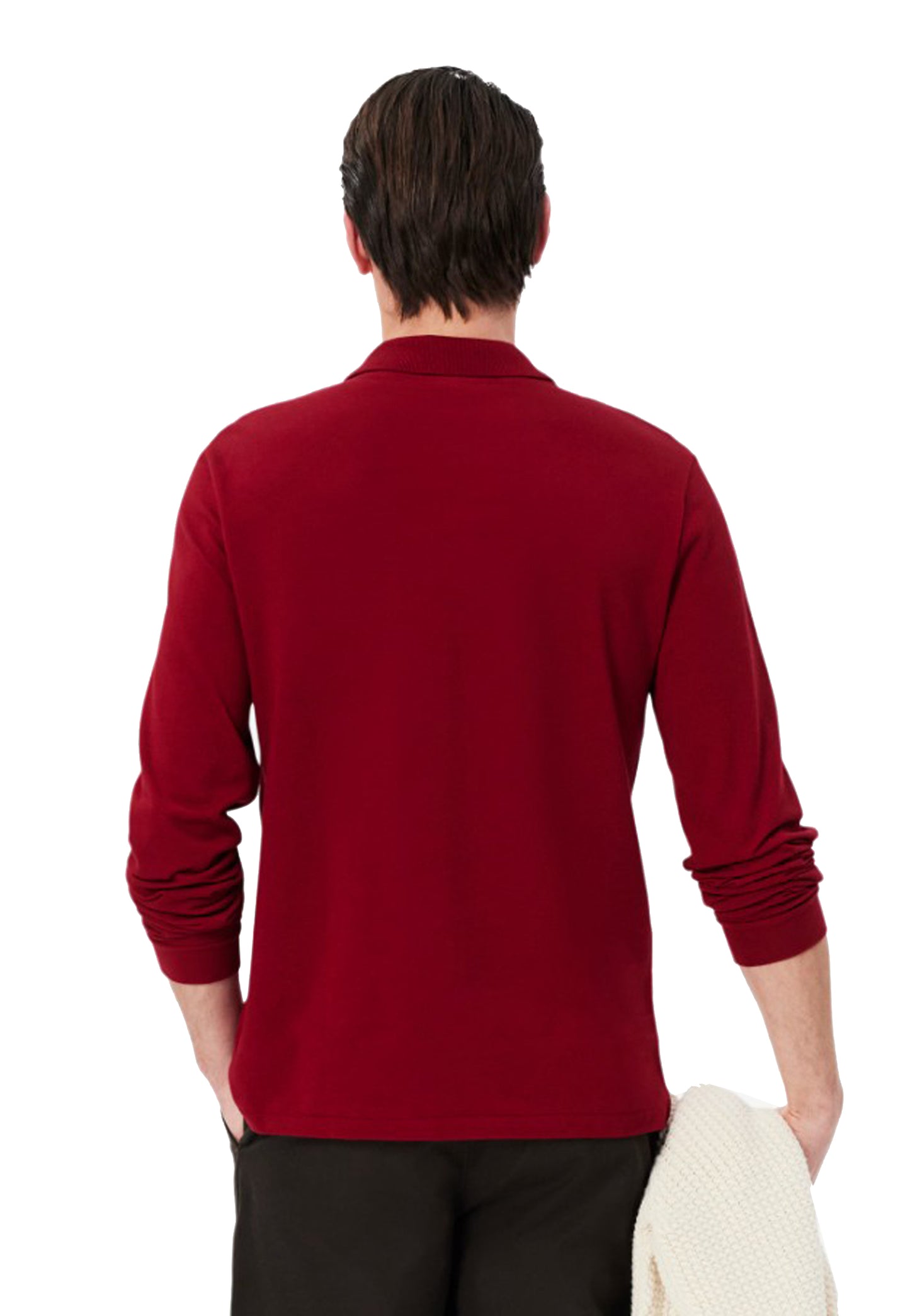 Polo bordeaux cotone maniche lunge Lacoste A25 L1312 476476 LACOSTE 