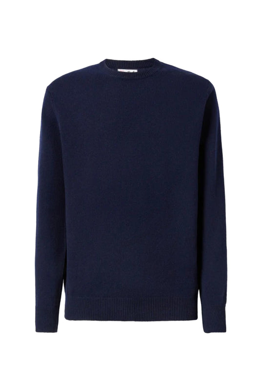 Maglione girocollo blu lana Regent MC2 Saint Barth A25 REGE011 00063I00063I MC2 