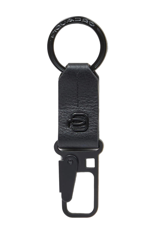 Moschettone portachiavi in pelle nero Piquadro A25 PC6846W137 NN PIQUADRO 