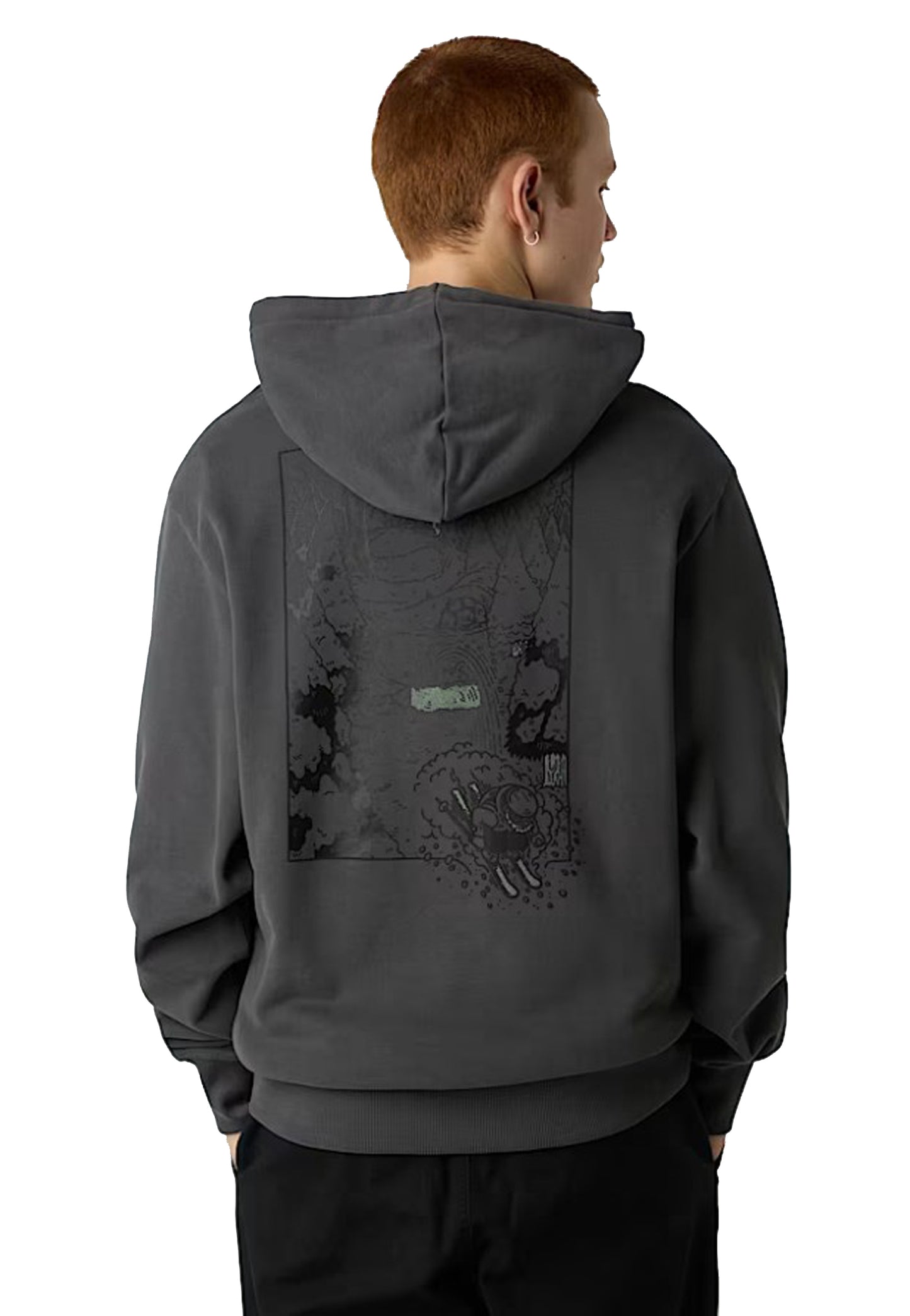 Felpa con cappuccio grigia Powder Days Relaxed The North Face A25 NF0A8E4G0C51 NF0C5NF0C5 THE NORTH FACE 