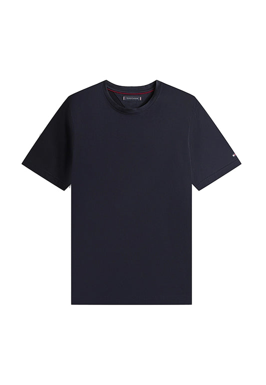 T-shirt blu scuro girocollo cotone Smart Casual Tommy Hilfiger A25 MW0MW39779DW5 DW5DW5 TOMMY HILFIGER 