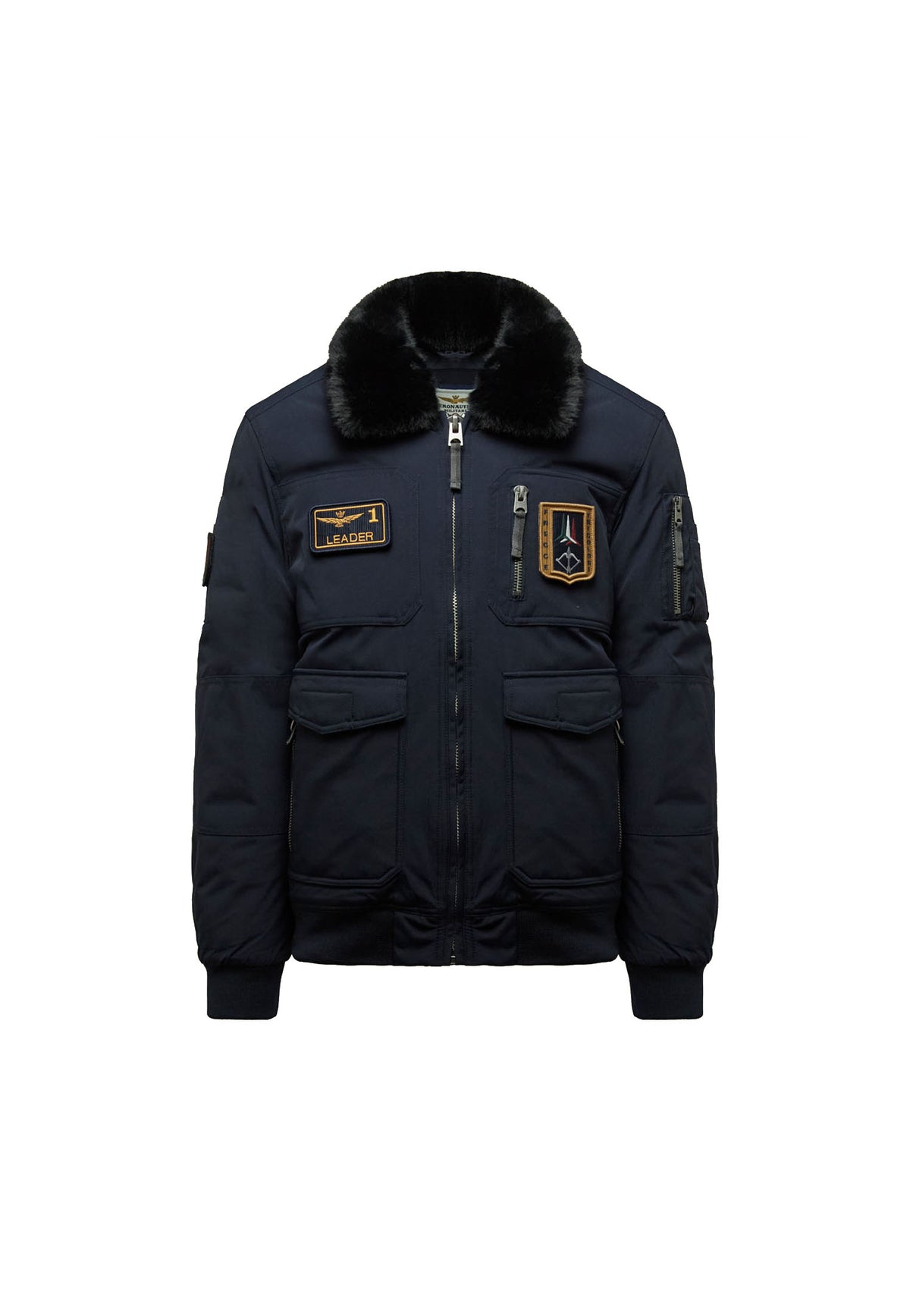 Giacca blu scura imbottita uomo Pilot Aeronautica Militare A26 262AB3108UCT03151 0839508395 AERONAUTICA MILITARE 