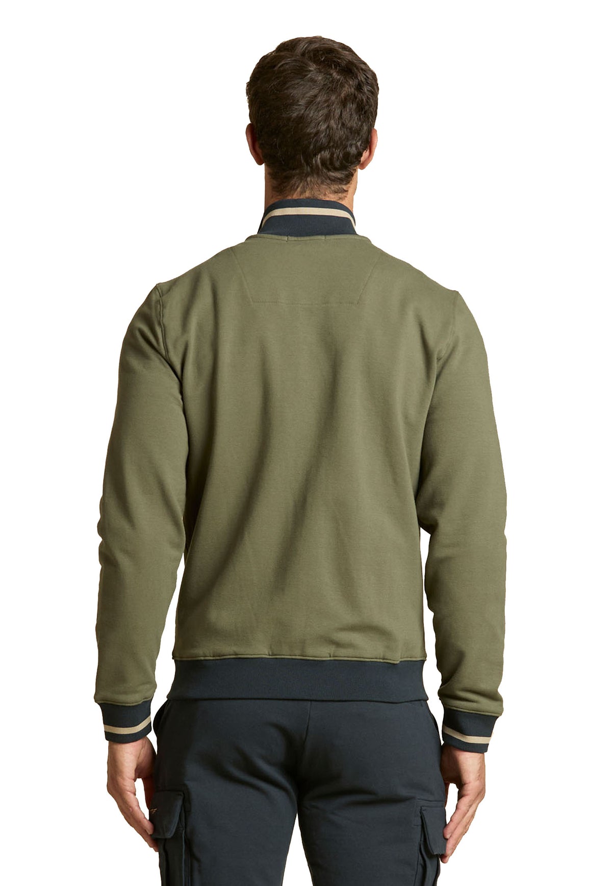 Felpa full zip verde cotone Frecce Tricolori Aeronautica Militare A26 262FE2089UF00662 0730907309 AERONAUTICA MILITARE 