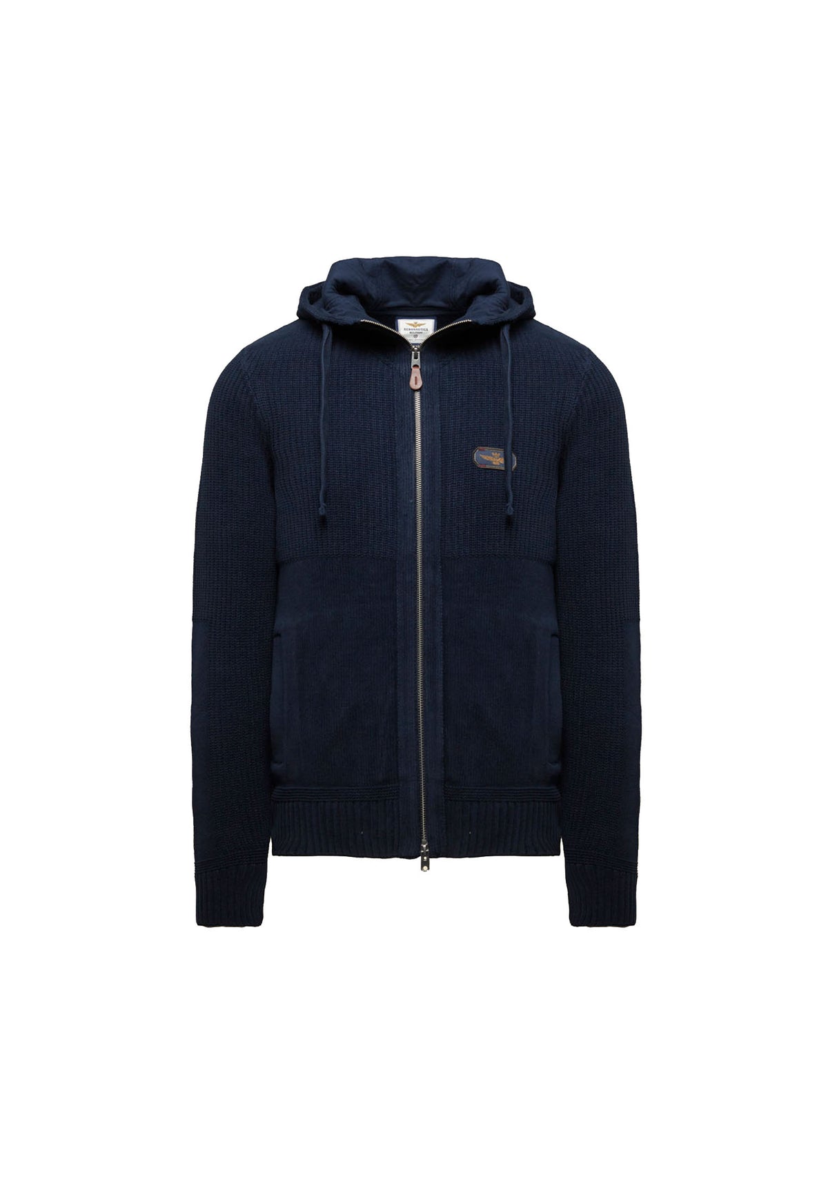 Maglia con zip e cappuccio cotone Aeronautica Militare A26 262MA1671UL00954 0818408184 AERONAUTICA MILITARE 