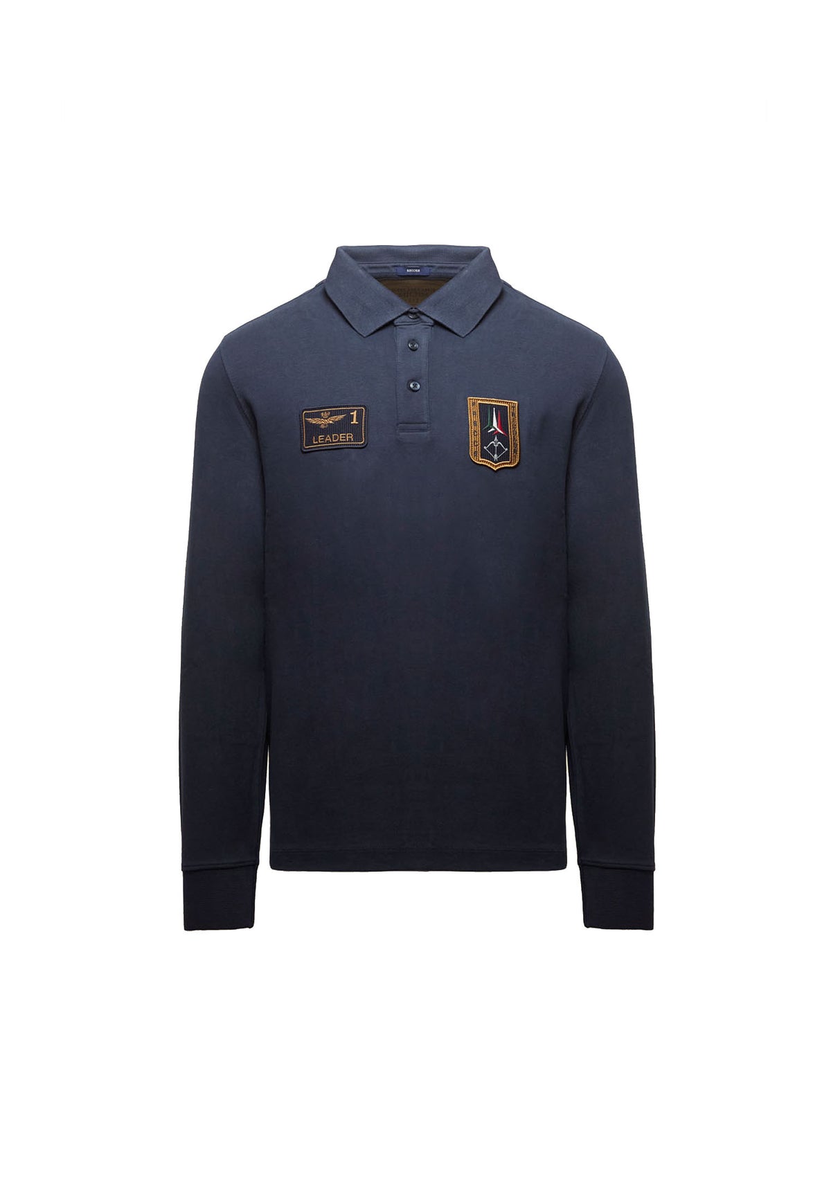 Polo a maniche lunghe cotone blu Frecce Tricolori Aeronautica Militare A26 262PO1941UJ00703 3440734407 AERONAUTICA MILITARE 