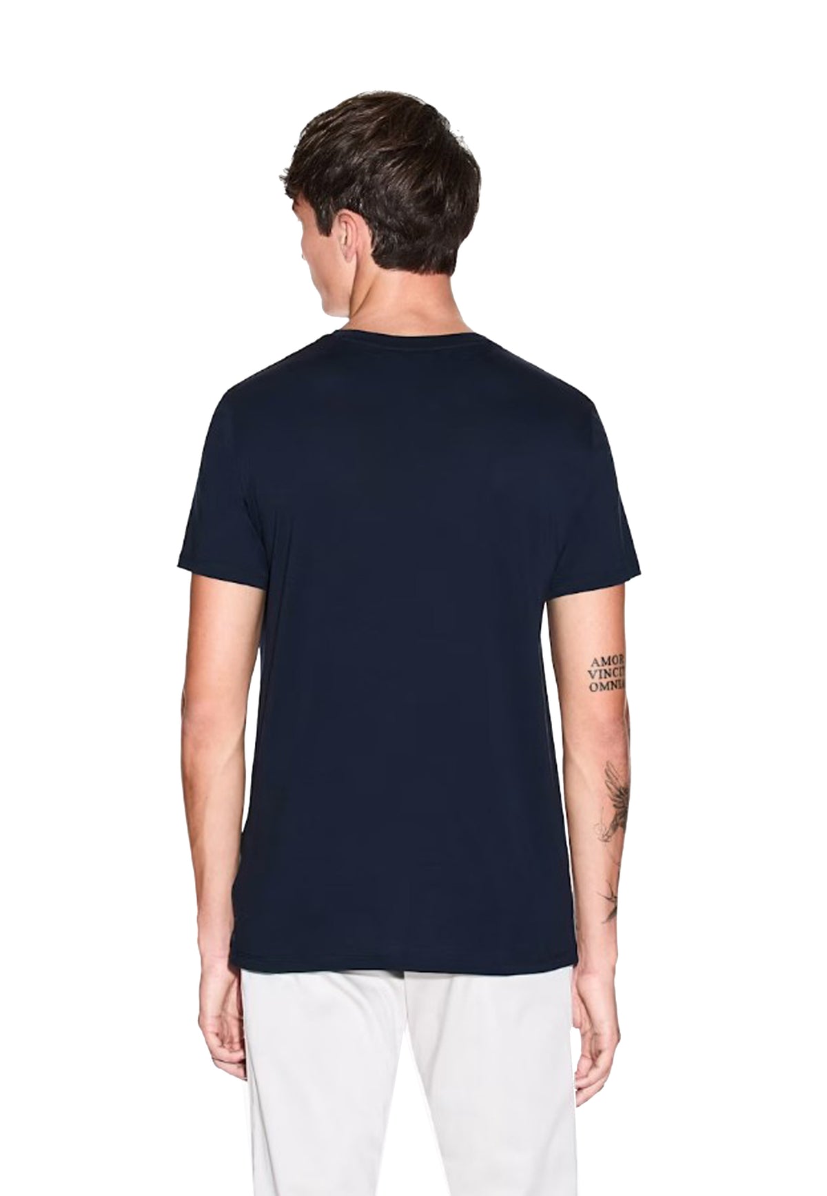 T-shirt girocollo blu cotone Essential Armani Exchange A26 8NZT74 ZJA5Z 15101510 ARMANI EXCHANGE 