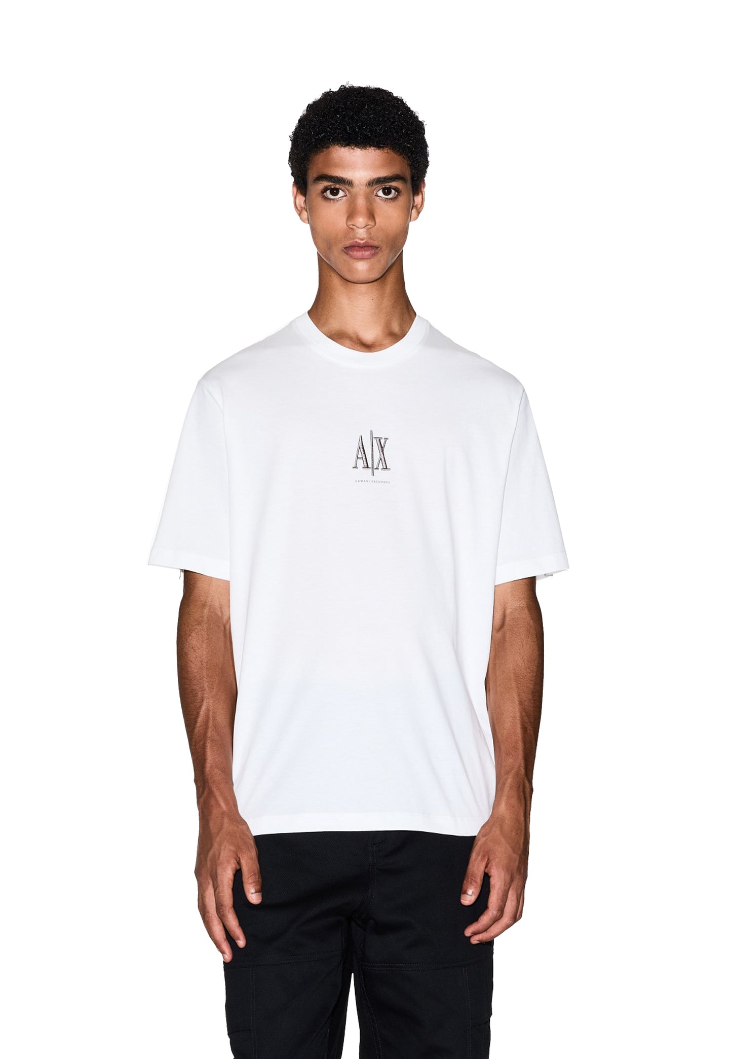 T-shirt giricollo bianca cotone Armani Exchange A26 XM000363 AF12308 U0009U0009 ARMANI EXCHANGE 