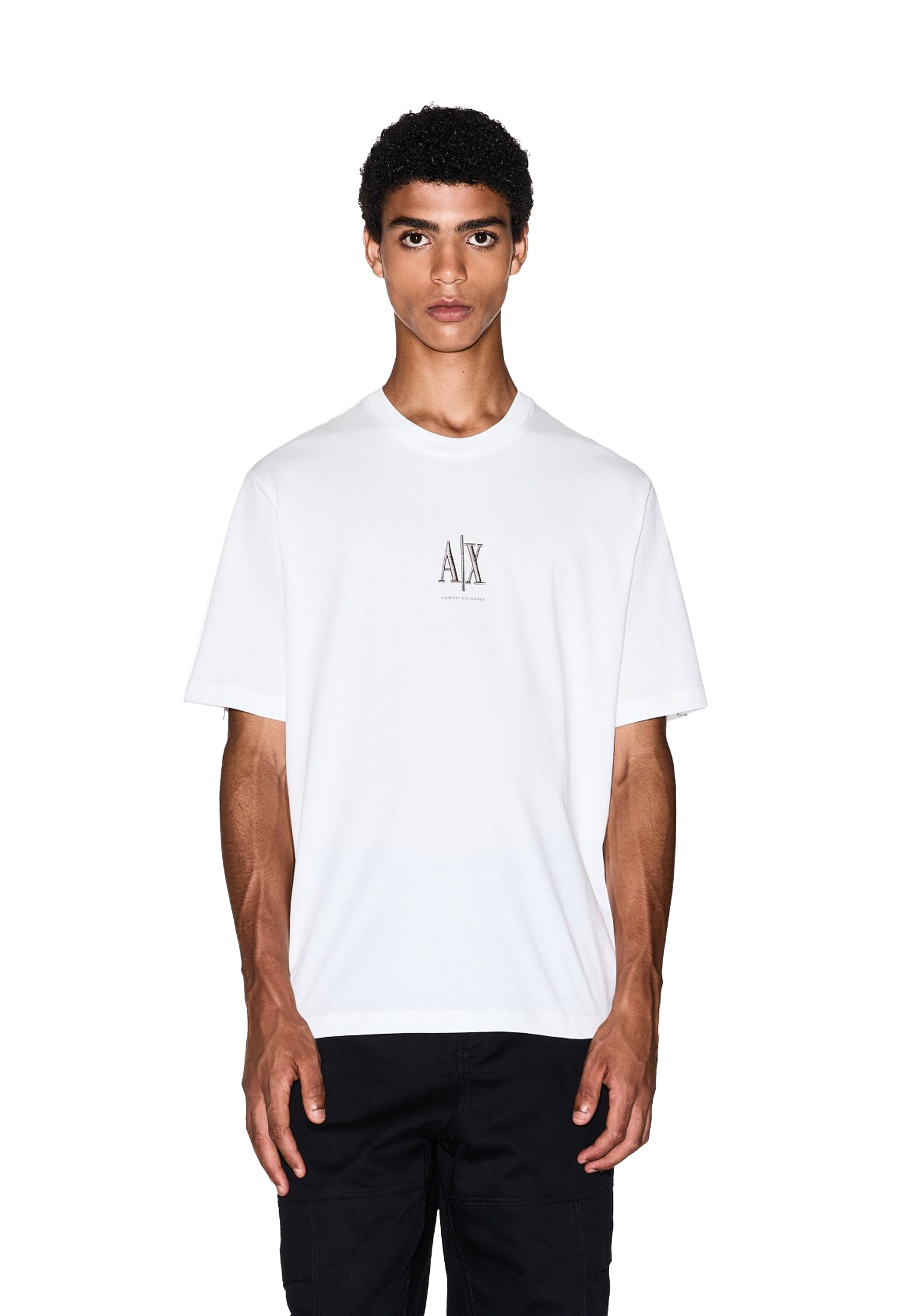 T-shirt giricollo bianca cotone Armani Exchange A26 XM000363 AF12308 U0009U0009 ARMANI EXCHANGE 