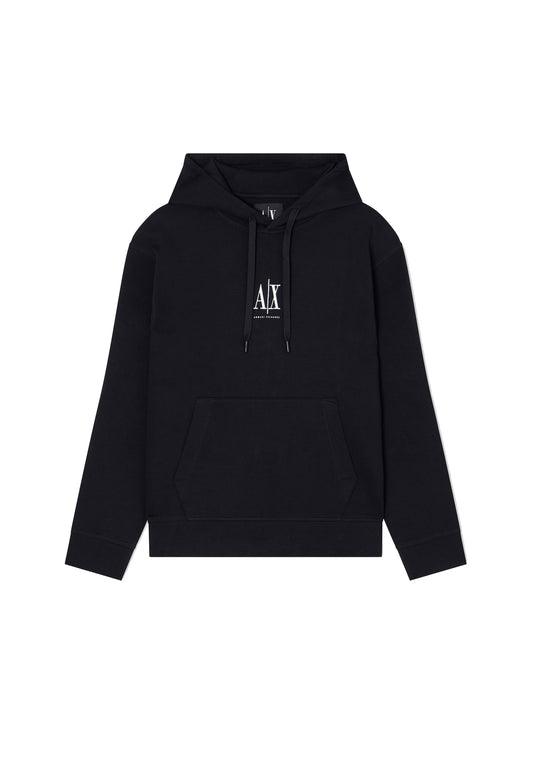 Felpa con cappuccio nera misto cotone Armani Exchange A26 XM000369 AF10818 UC001UC001 ARMANI EXCHANGE 