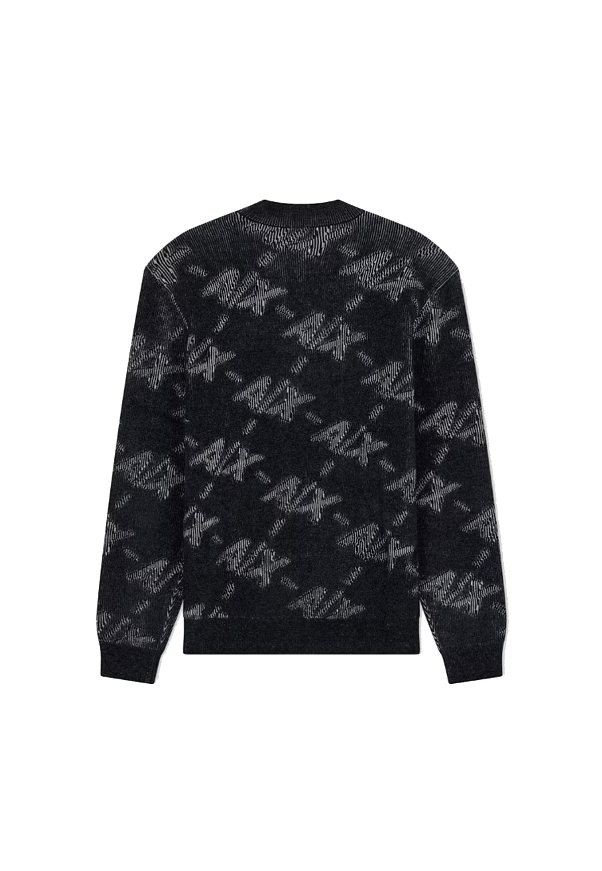 Felpa girocollo nera monogramma all over Armani Exchange A26 XM002992 AF16916 FC357FC357 ARMANI EXCHANGE 