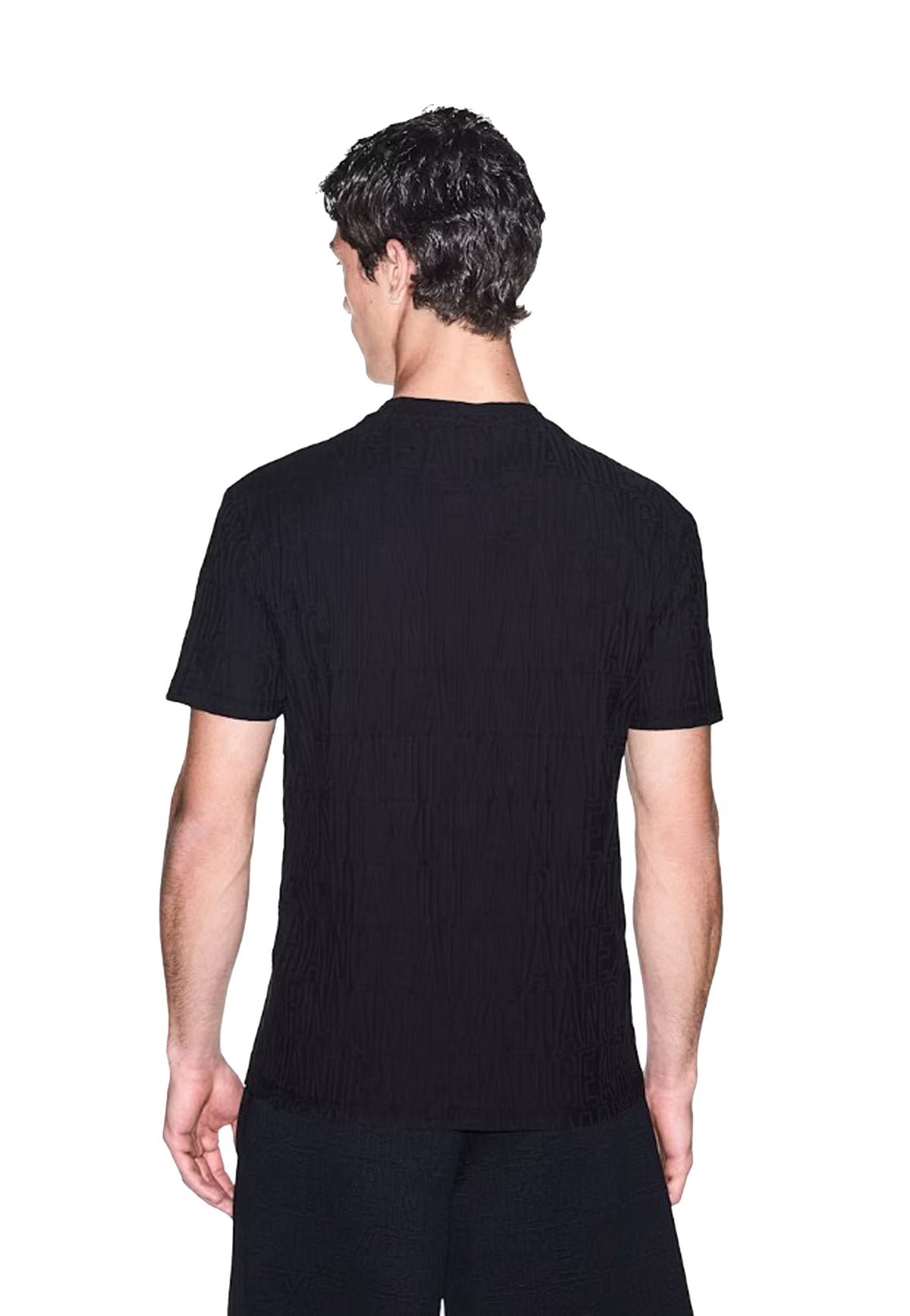 T-shirt girocollo nera cotone mercerizzato Armani Exchange A26 XM003073 AF10337 UC001UC001 ARMANI EXCHANGE 