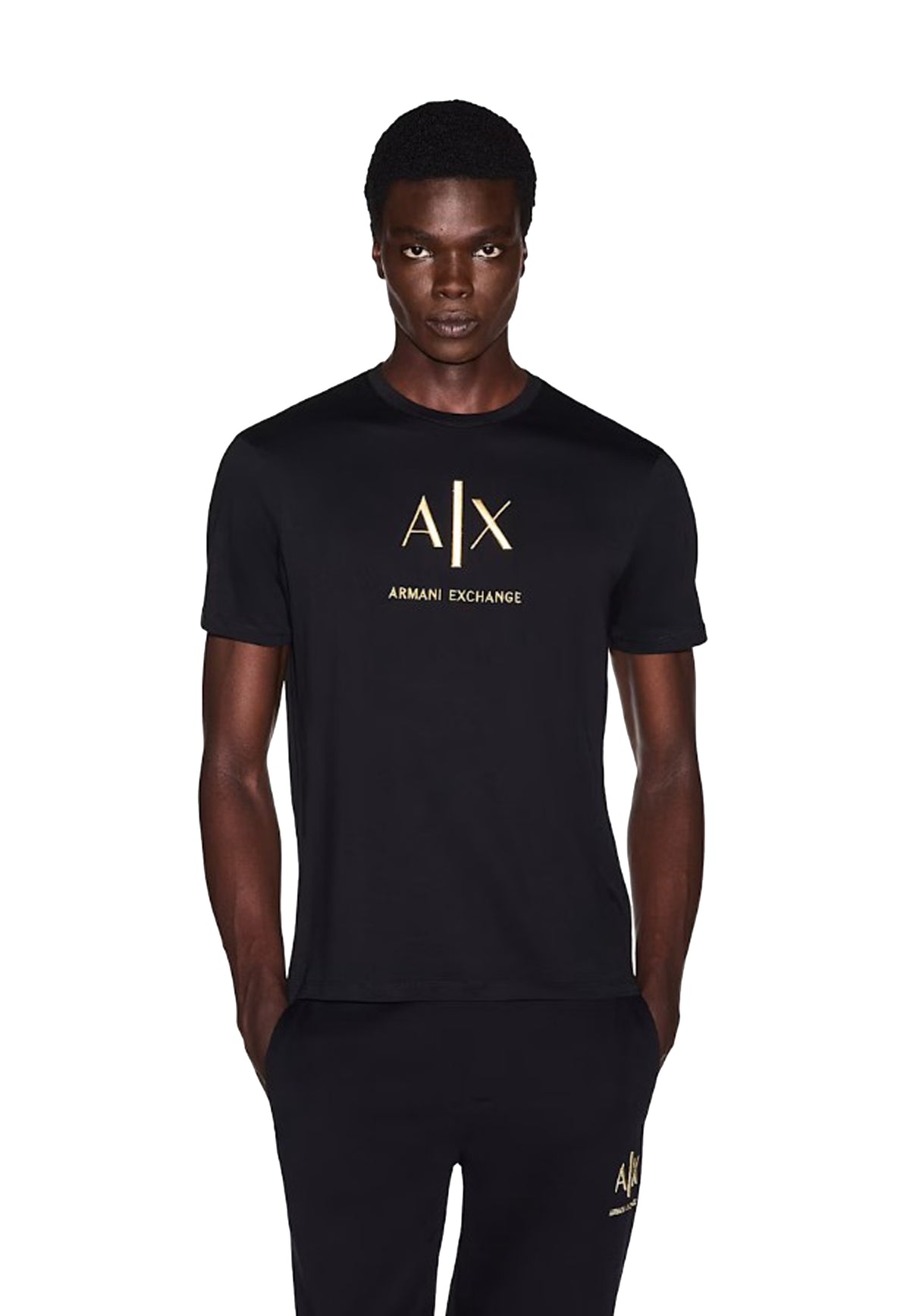 T-shirt girocollo nera cotone Armani Exchange A26 XM003114 AF10356 UC001UC001 ARMANI EXCHANGE 