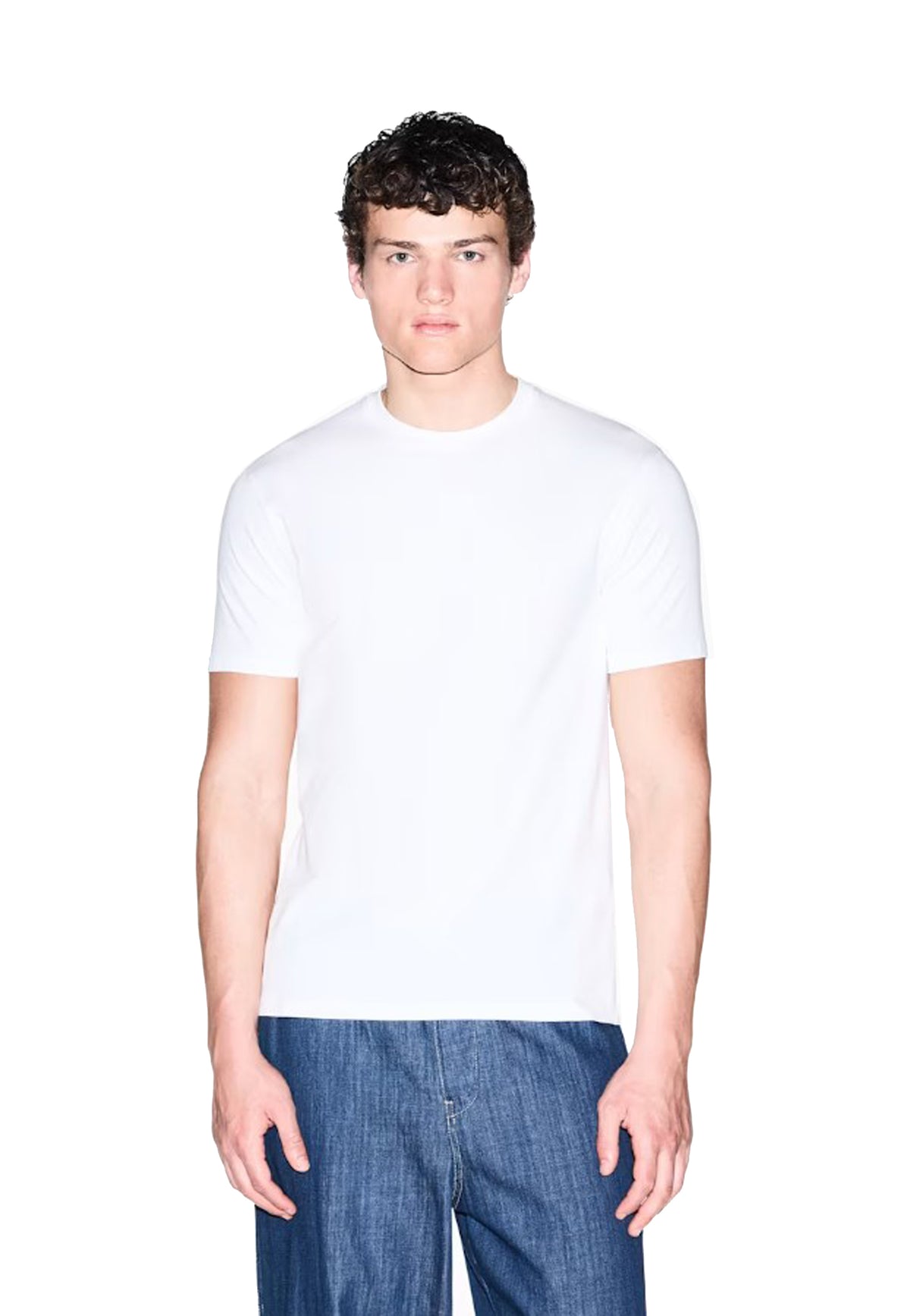 T-shirt girocollo bianca slim fit Armani Exchange A26 XM003141 AF26650 U0009U0009 ARMANI EXCHANGE 