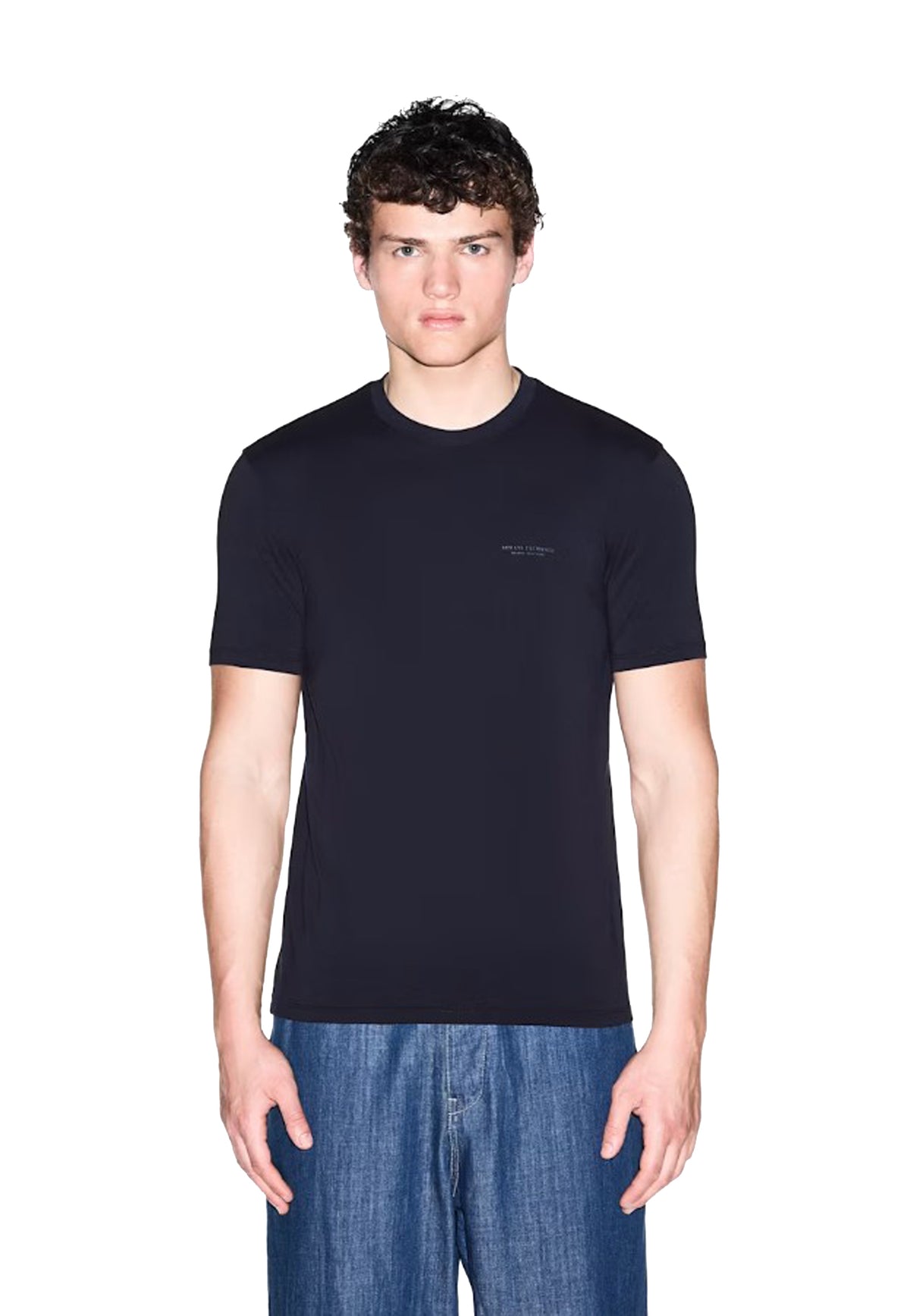 T-shirt girocollo blu slim fit Armani Exchange A26 XM003141 AF26650 UB101UB101 ARMANI EXCHANGE 