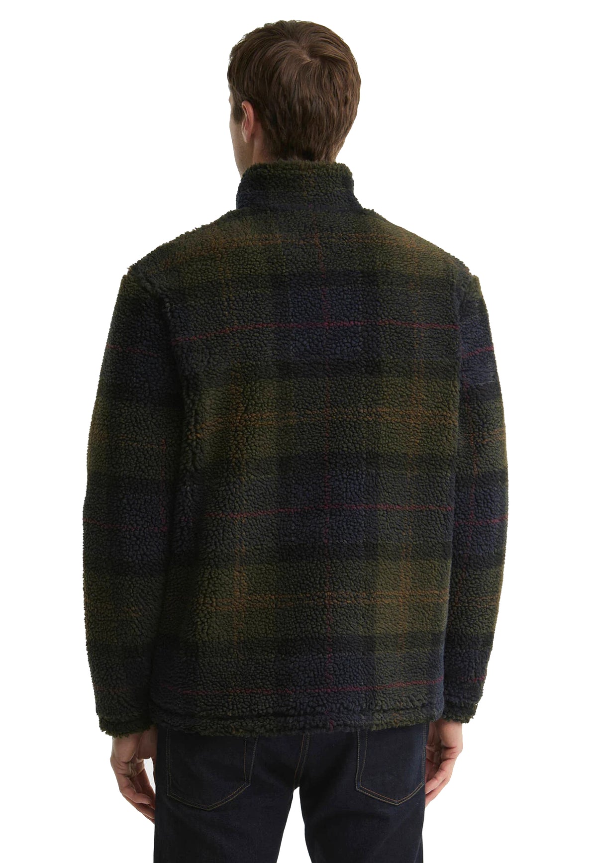 Giacca Pile sherpa verde tartan Barbour A26 262MMFL0187 TN43TN43 BARBOUR 