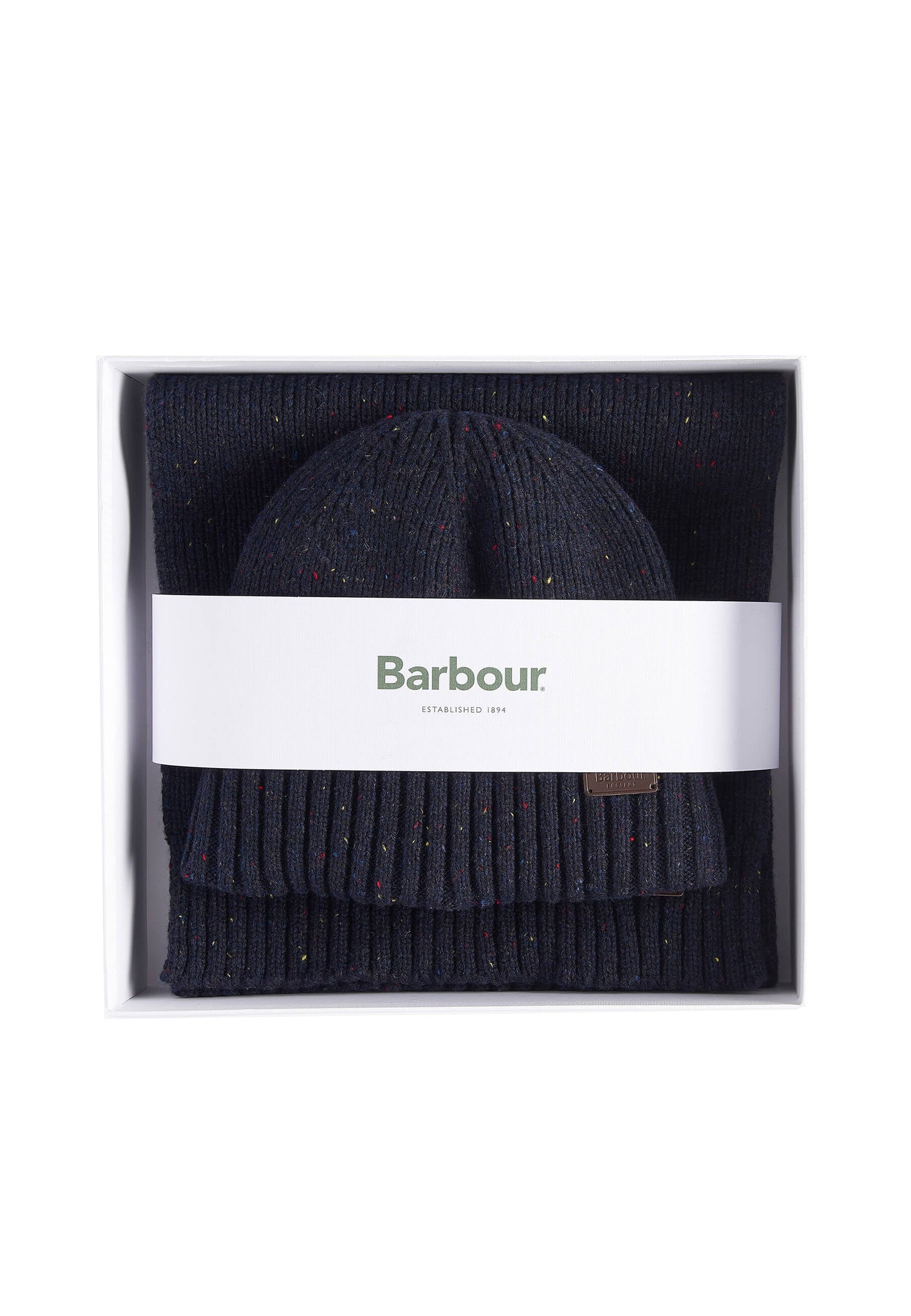 Set regalo Berretto e Sciarpa blu misto lana Carlton Barbour A26 262MMGS0047 NY31NY31 BARBOUR 