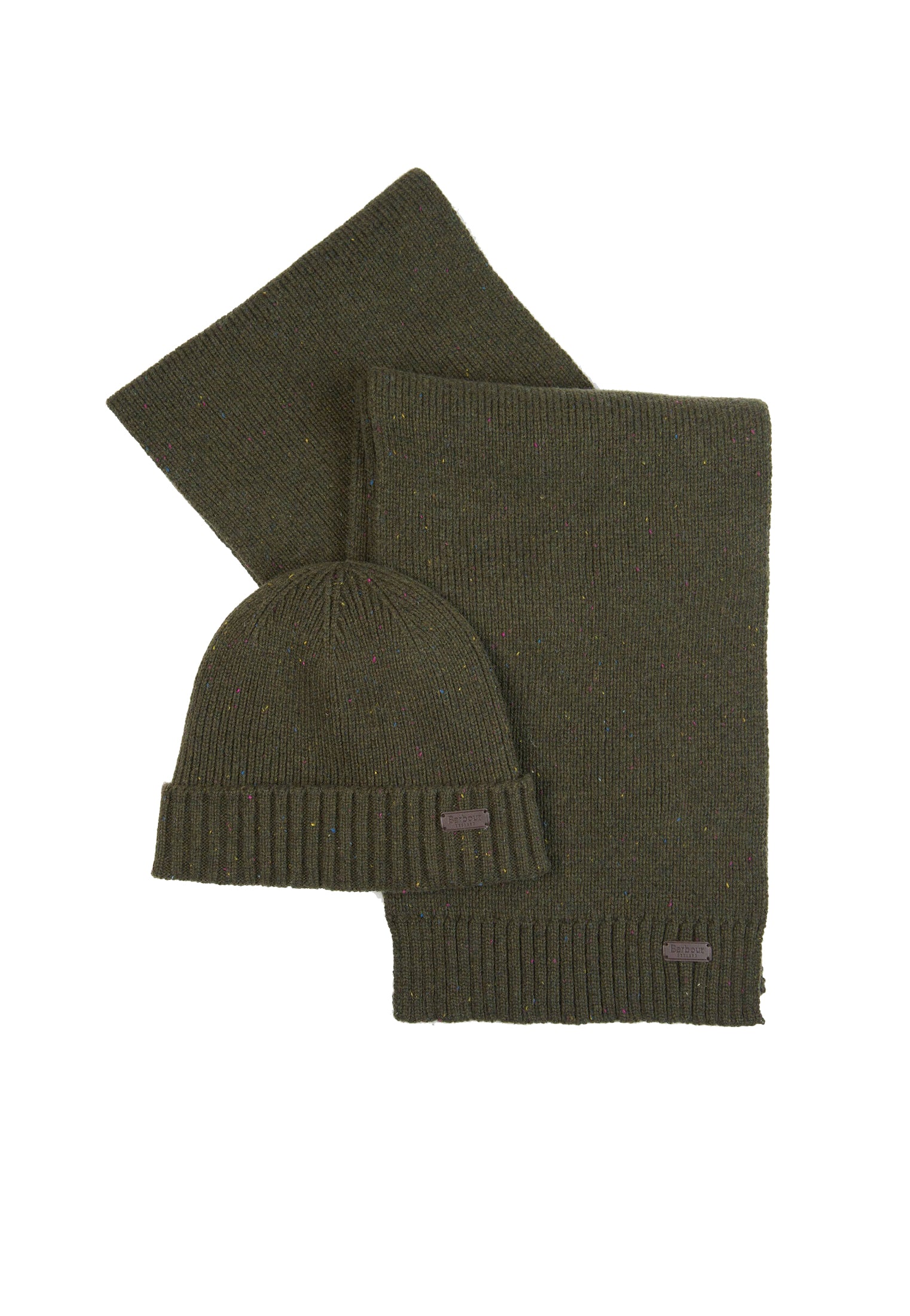 Set regalo Berretto e Sciarpa verde misto lana Carlton Barbour A26 262MMGS0047 OL31OL31 BARBOUR 