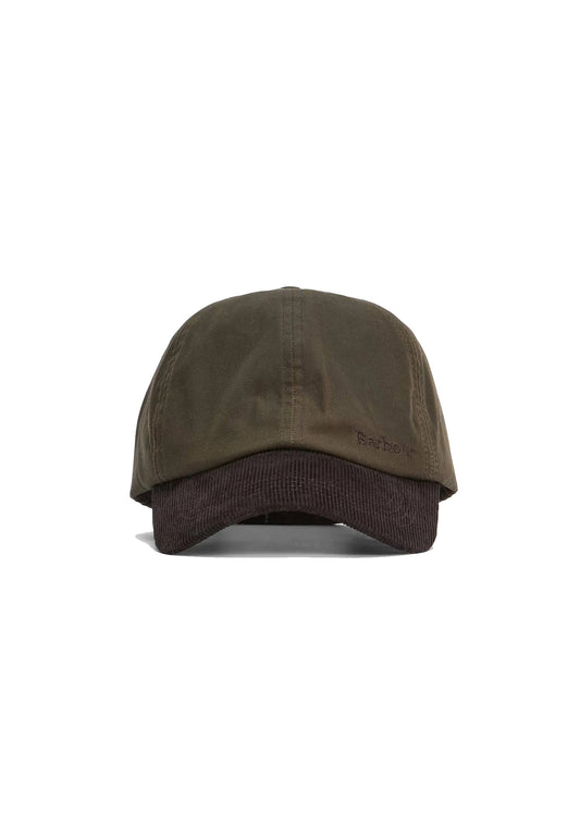 Cappellino verde oliva Ashby cotone cerato Barbour A26 262MMHA0913 OL71OL71 BARBOUR 