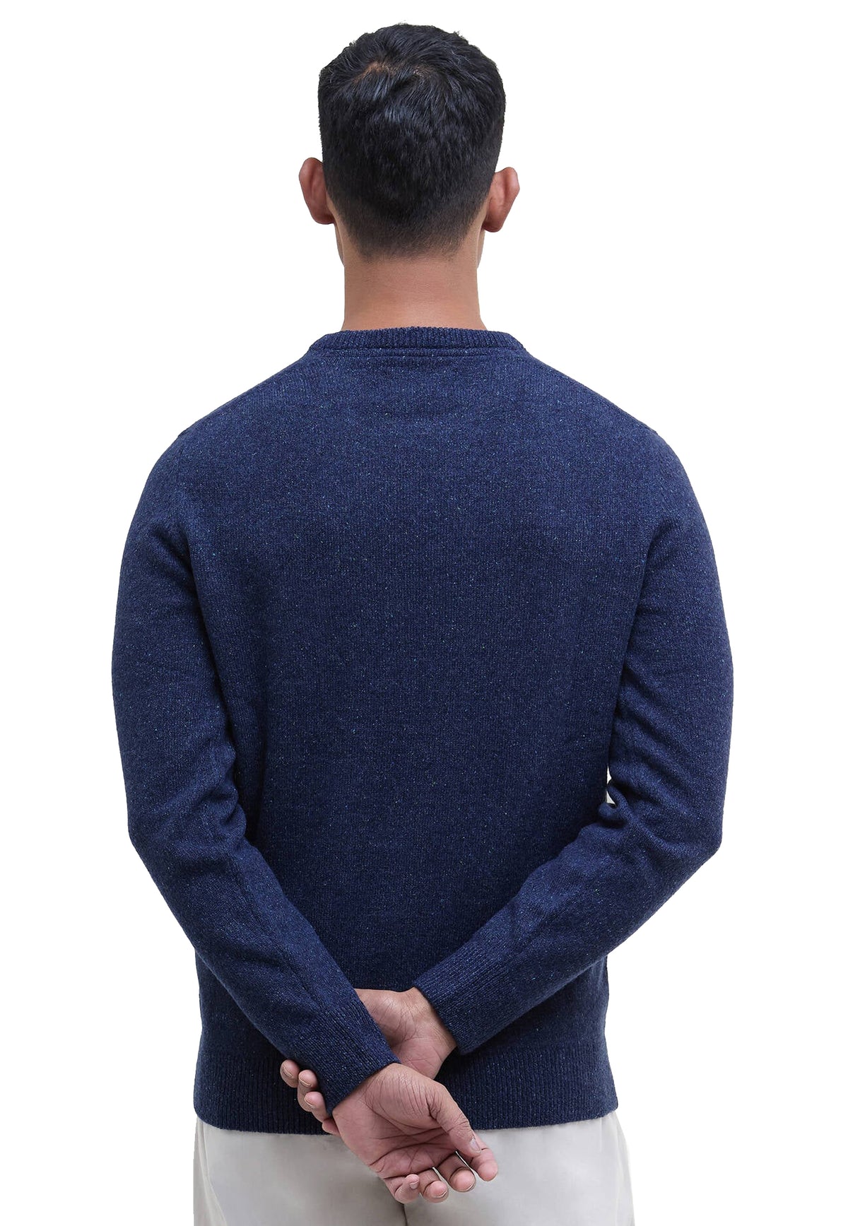 Maglione girocollo blu lana Essential Tisbury Barbour A26 262MMKN0844 BL91BL91 BARBOUR 