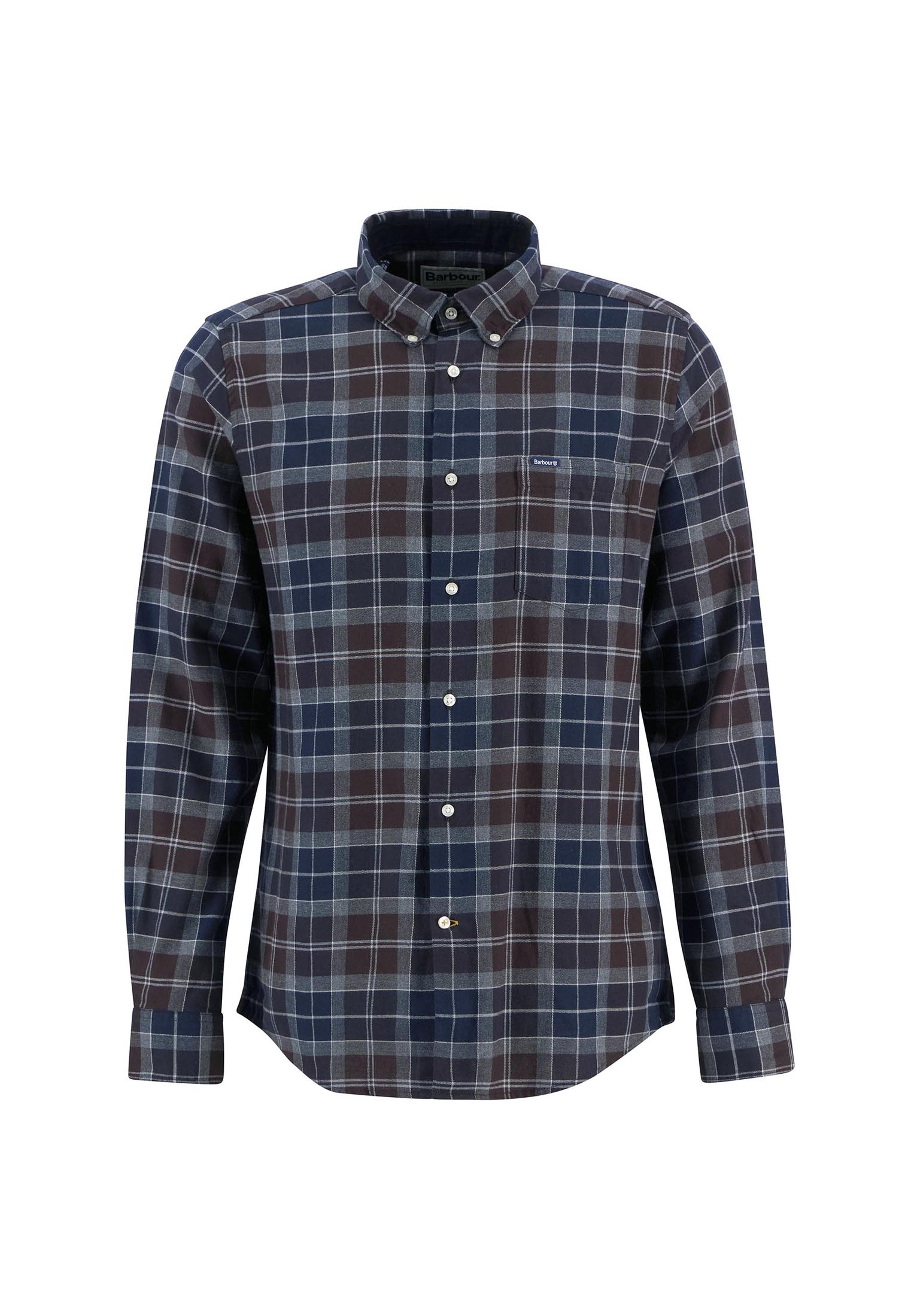Camicia tartan blu bordeaux cotone Fortrose Barbour A26 262MMSH4991 TN38TN38 BARBOUR 