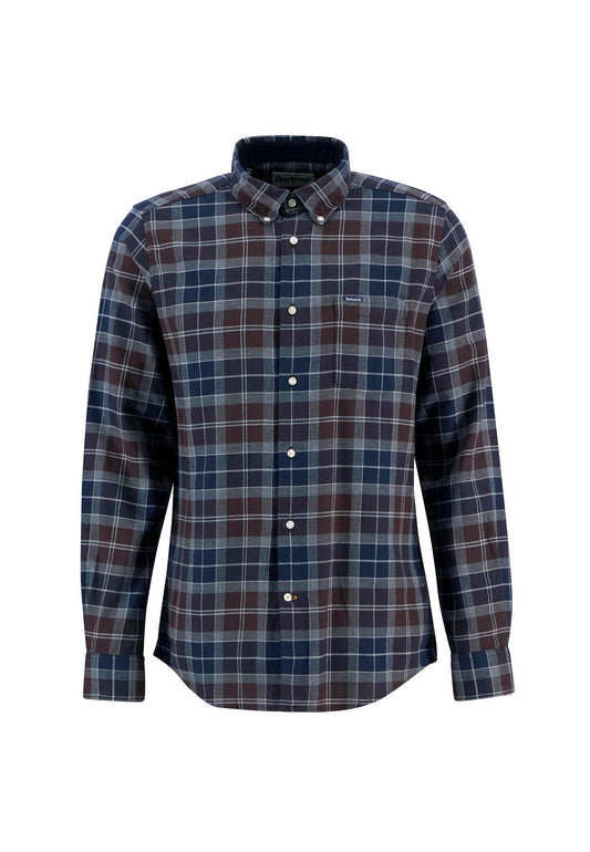 Camicia tartan blu bordeaux cotone Fortrose Barbour A26 262MMSH4991 TN38TN38 BARBOUR 