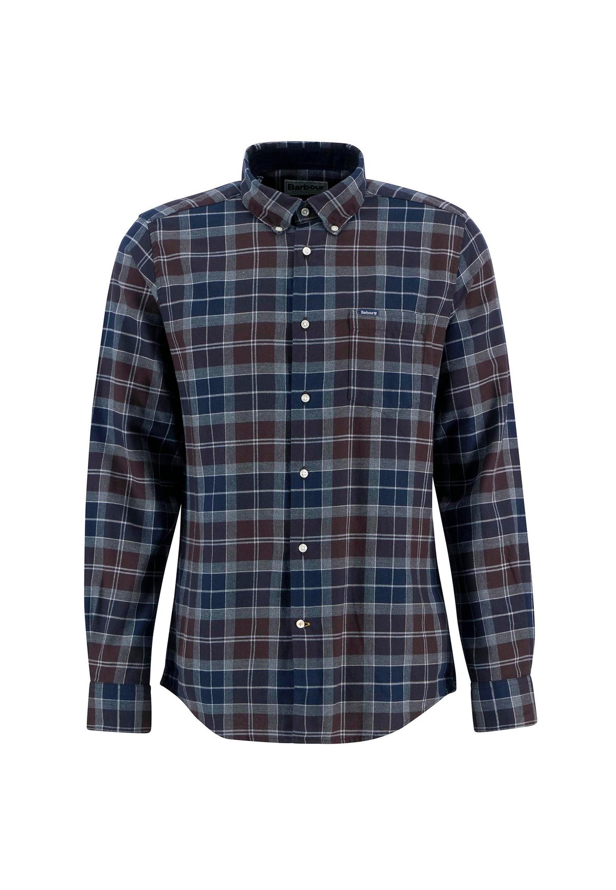 Camicia tartan blu bordeaux cotone Fortrose Barbour A26 262MMSH4991 TN38TN38 BARBOUR 