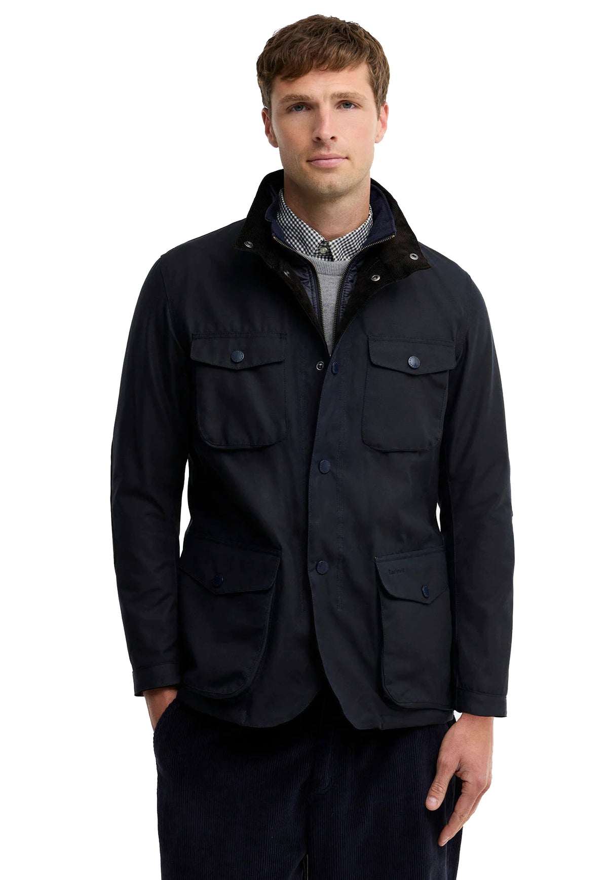 Giacca blu cotone cerato Ogston Barbour A26 262MMWX0700 NY51NY51 BARBOUR 