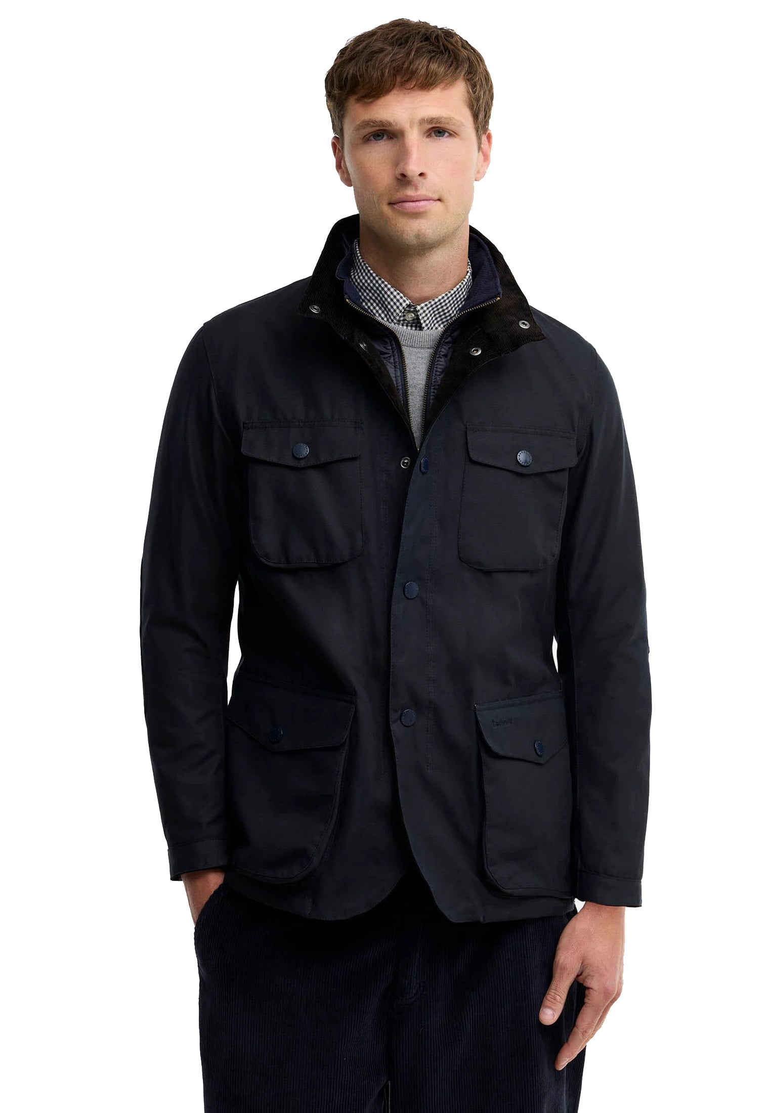 Giacca blu cotone cerato Ogston Barbour A26 262MMWX0700 NY51NY51 BARBOUR 