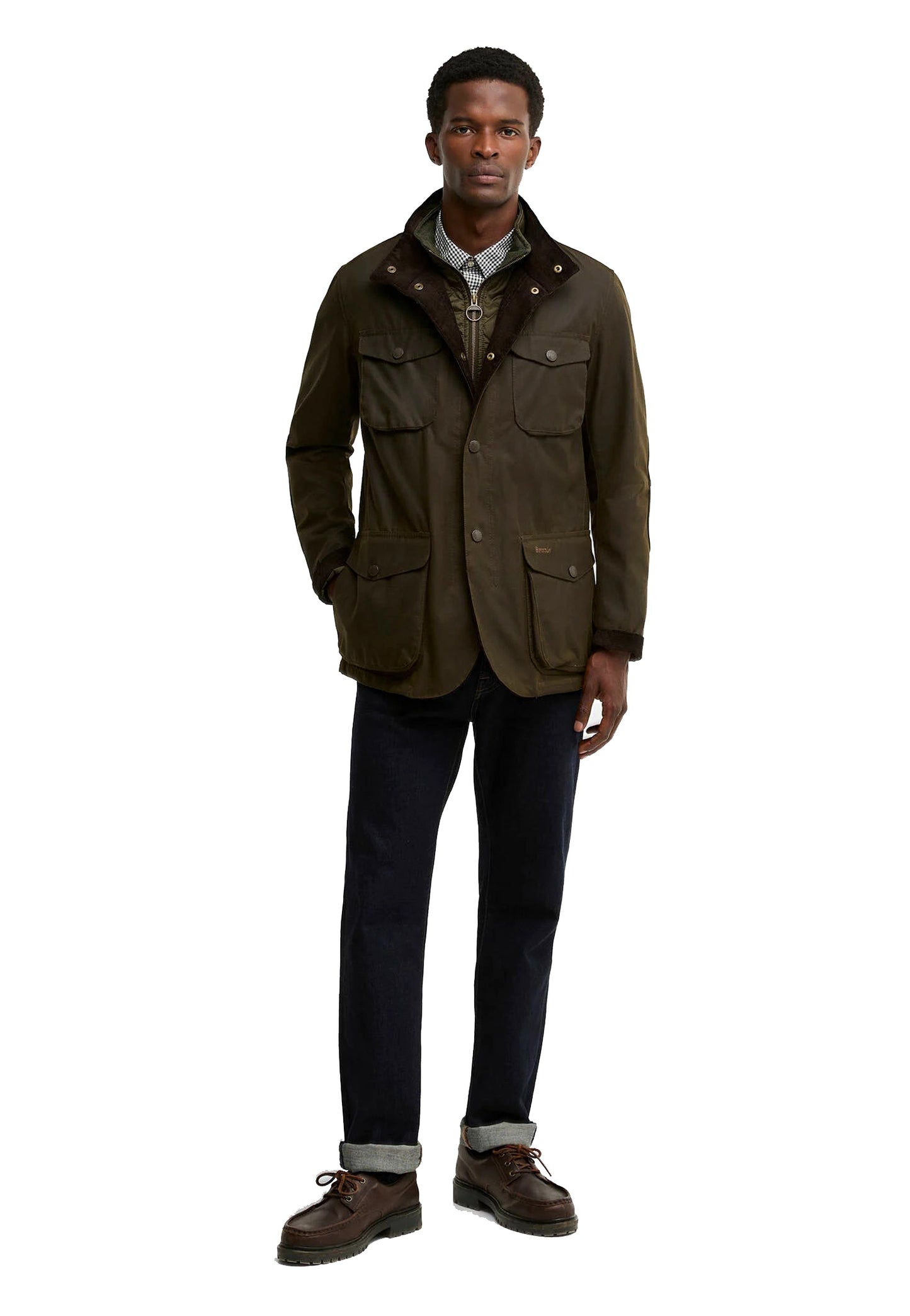 Giacca verde cotone cerato Ogston Barbour A26 262MMWX0700 OL51OL51 BARBOUR 
