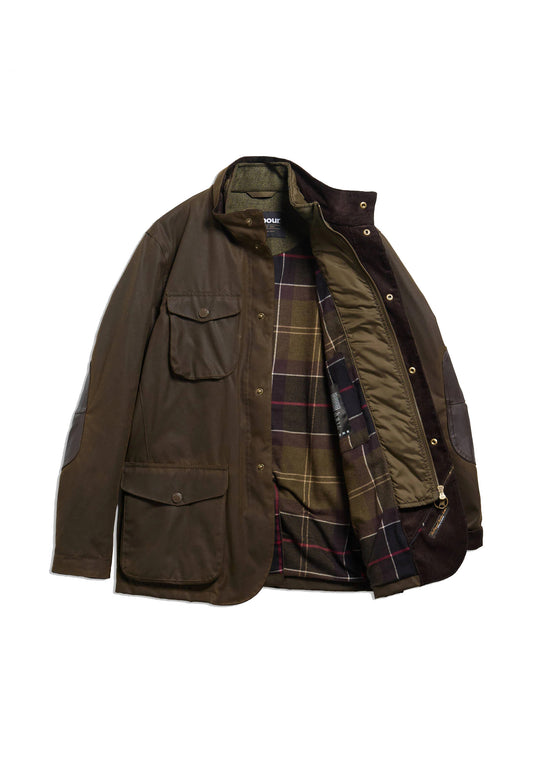 Giacca verde cotone cerato Ogston Barbour A26 262MMWX0700 OL51OL51 BARBOUR 