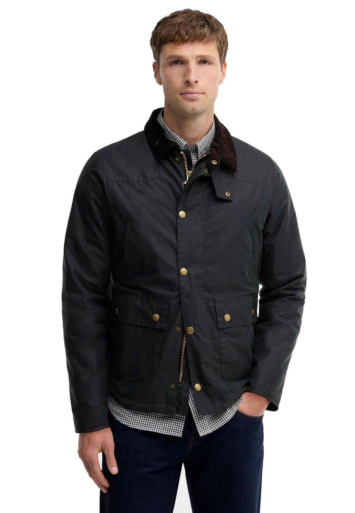 Giacca cotone certato verde Reelin Barbour A26 262MMWX1106 SG51SG51 BARBOUR 