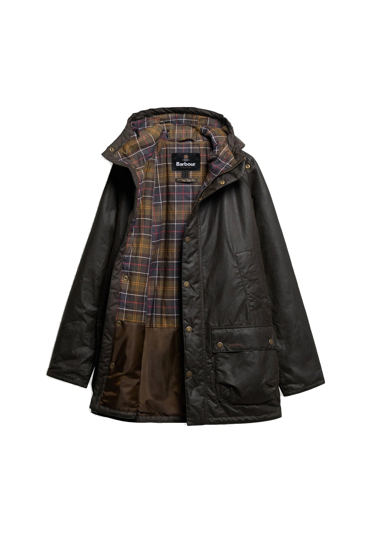 Giacca Parka lungo verde con cappuccio cotone cerato Bedale Barbour A26 262MMWX2494 OL71OL71 BARBOUR 