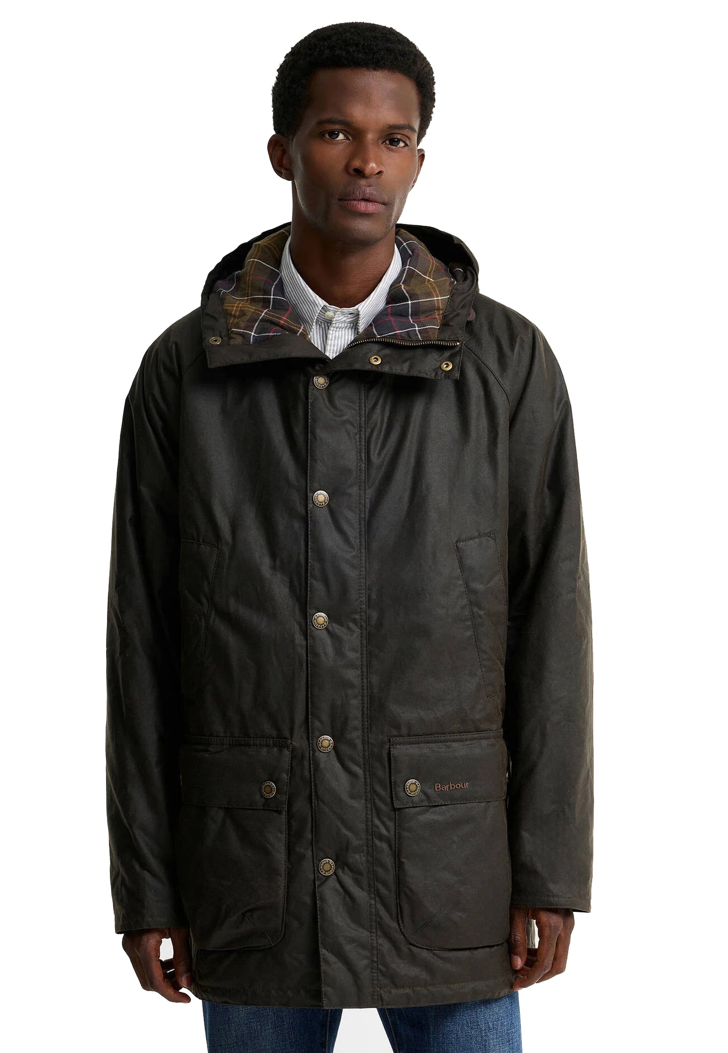 Giacca Parka lungo verde con cappuccio cotone cerato Bedale Barbour A26 262MMWX2494 OL71OL71 BARBOUR 