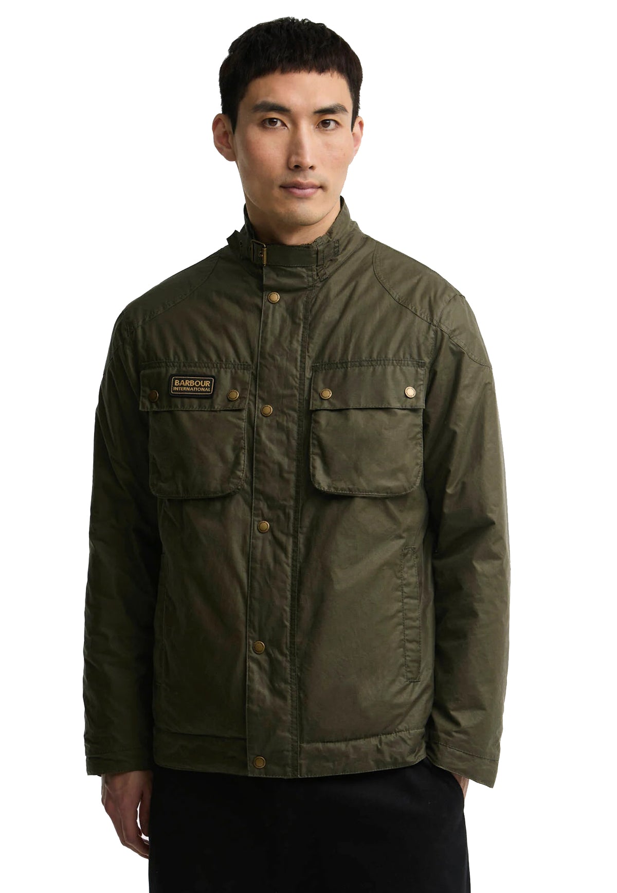 Giacca cerata cotone verde oliva invernale Merton Barbour A26 262MMWX2601 OL54OL54 BARBOUR INT. 
