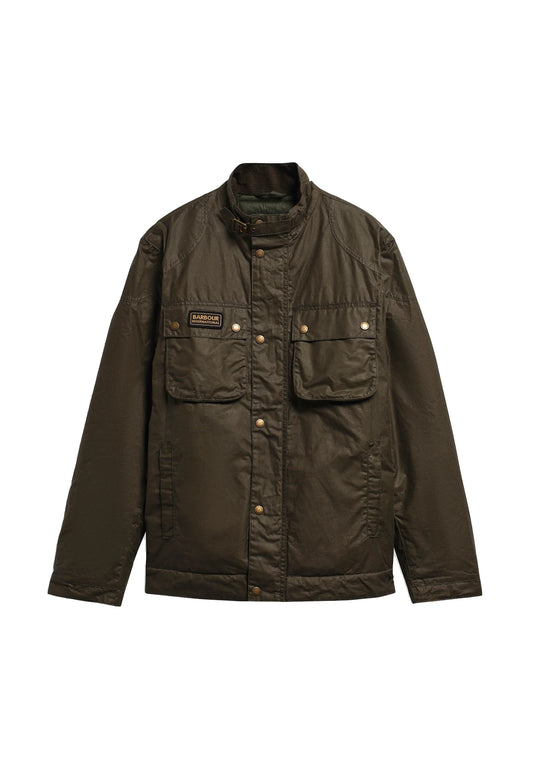 Giacca cerata cotone verde oliva invernale Merton Barbour A26 262MMWX2601 OL54OL54 BARBOUR INT. 