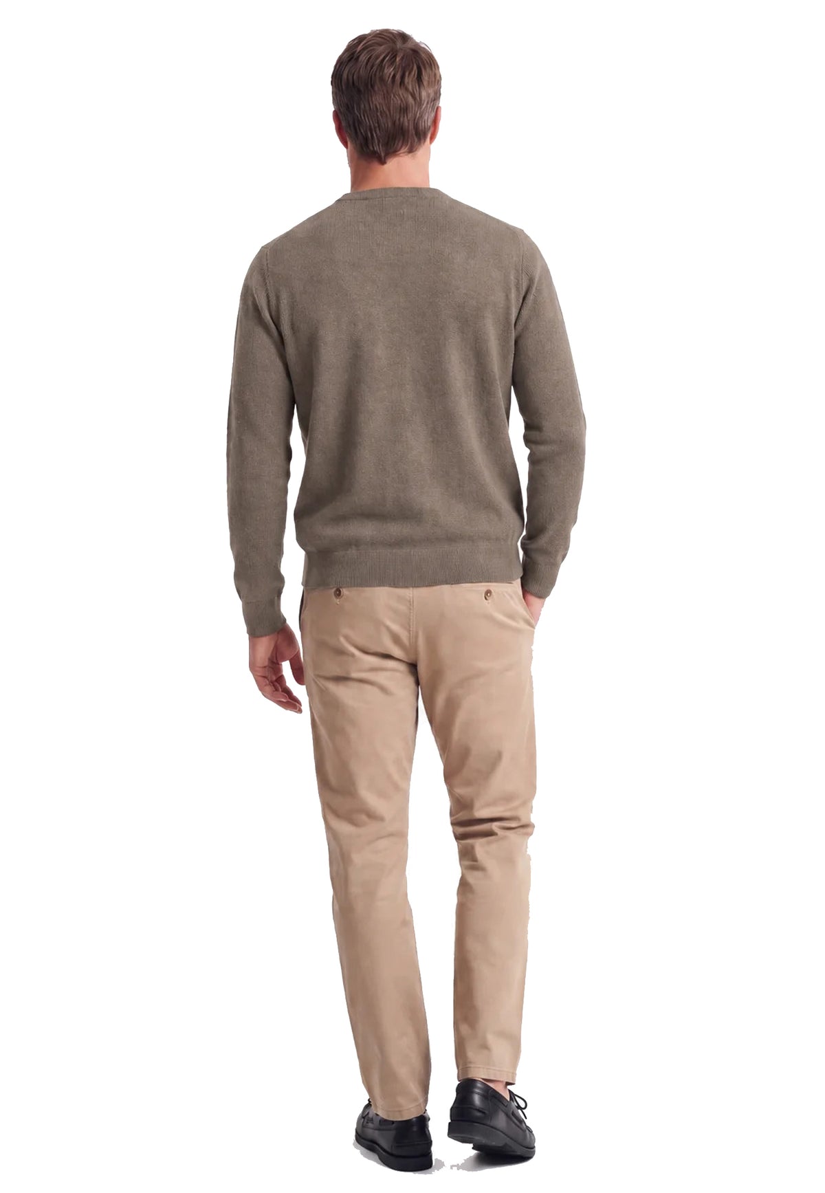 Maglione girocollo tortora lana merino extrafine regular fit Bellwood A26 0326M0001 000068000068 BELLWOOD 