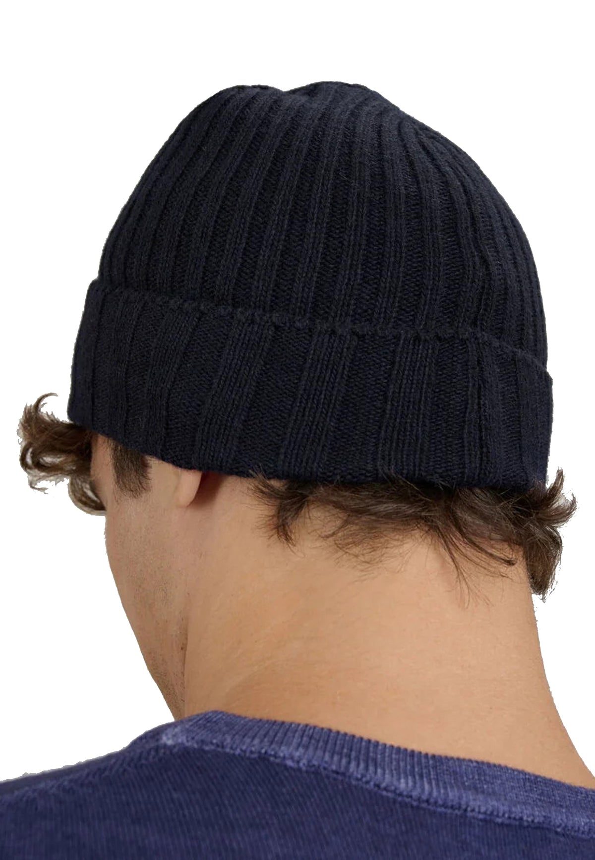 Berretto blu misto lana a costina Blauer A26 26WBLUA05556 888888 BLAUER 