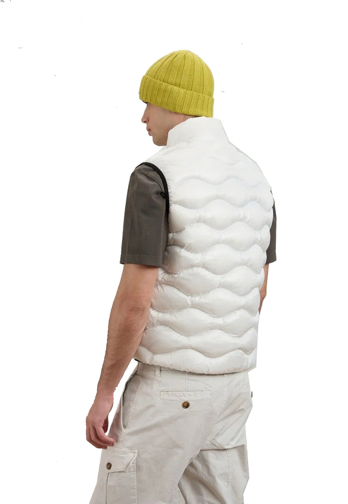 Smanicato Gilet bianco imbottito ovatta Blauer A26 26WBLUX02055 100EI100EI BLAUER 