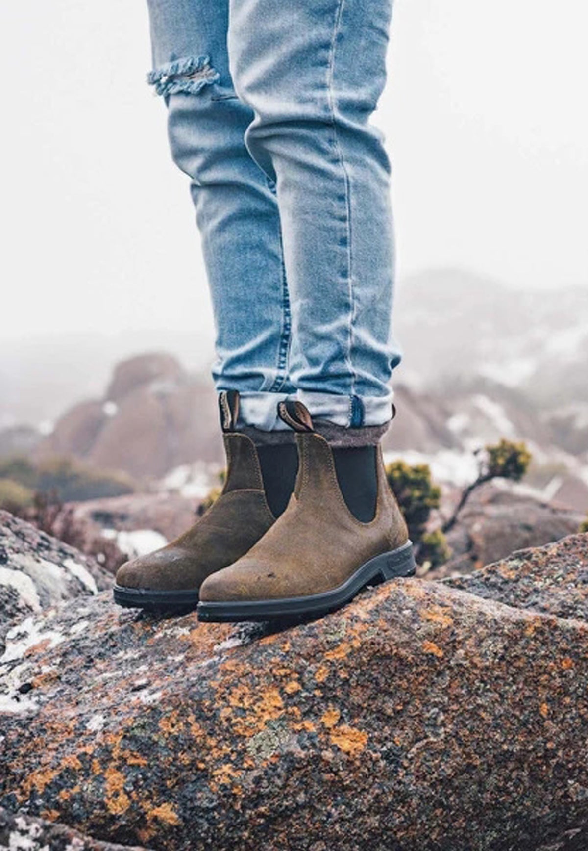 Stivaletti in pelle camoscio verde oliva 1615 Blundstone A26 262M1615 16151615 BLUNDSTONE 
