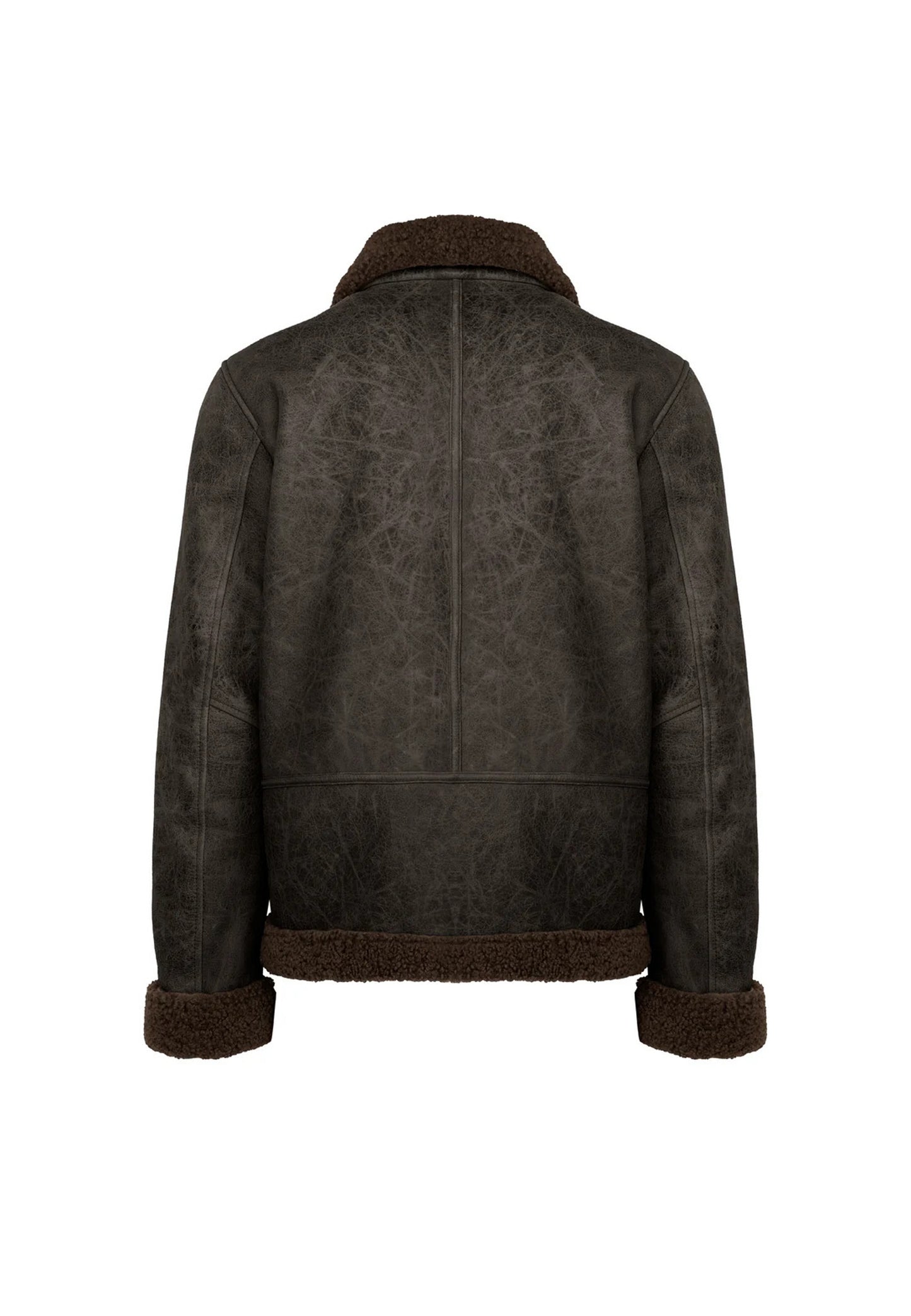 Giacca corta con collo in pelle e sherpa Coy Bomboogie A26 JMCOYPGSFU 5252 BOMBOOGIE 
