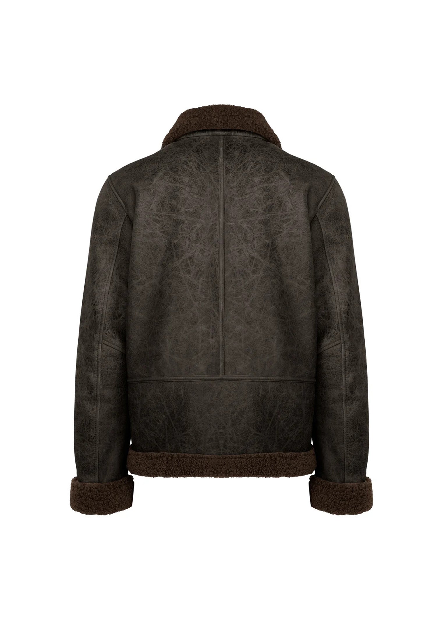 Giacca corta con collo in pelle e sherpa Coy Bomboogie A26 JMCOYPGSFU 5252 BOMBOOGIE 