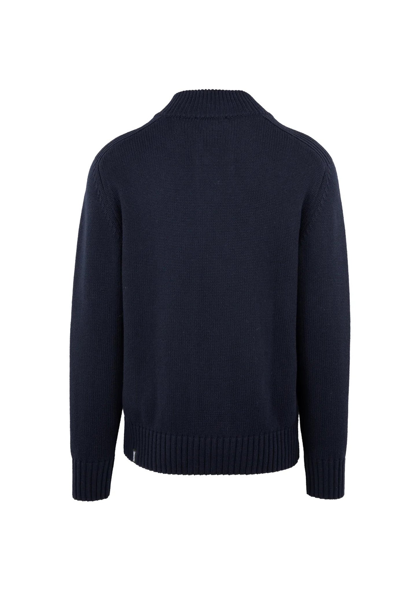 Maglione cardigan blu collo alto e bottoni misto cotone e lana Bomboogie A26 MM8220TKCNW 205205 BOMBOOGIE 