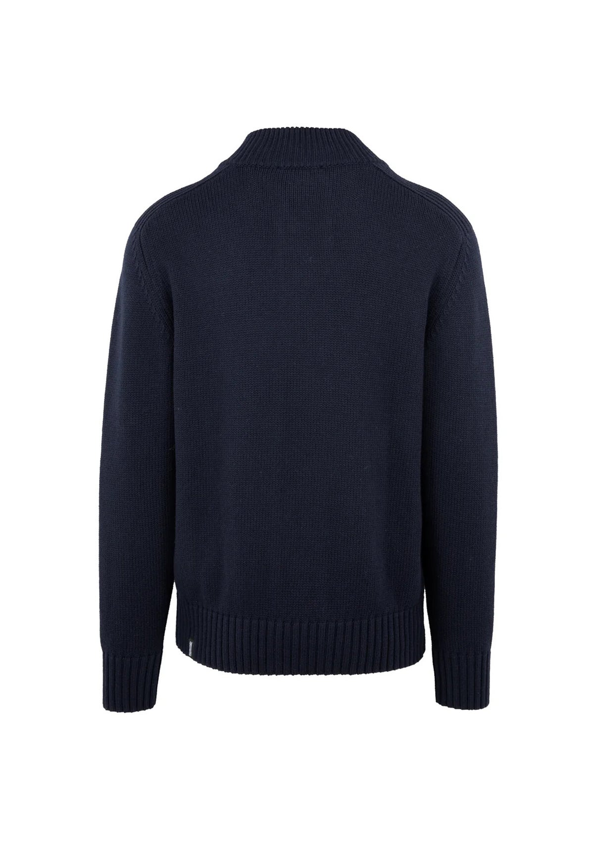 Maglione cardigan blu collo alto e bottoni misto cotone e lana Bomboogie A26 MM8220TKCNW 205205 BOMBOOGIE 