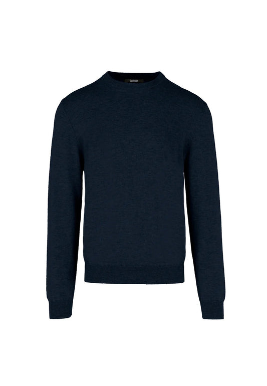 Maglione girocollo blu invernale lana regular fit Bomboogie A26 MM8817TKWO6 205M205M BOMBOOGIE 
