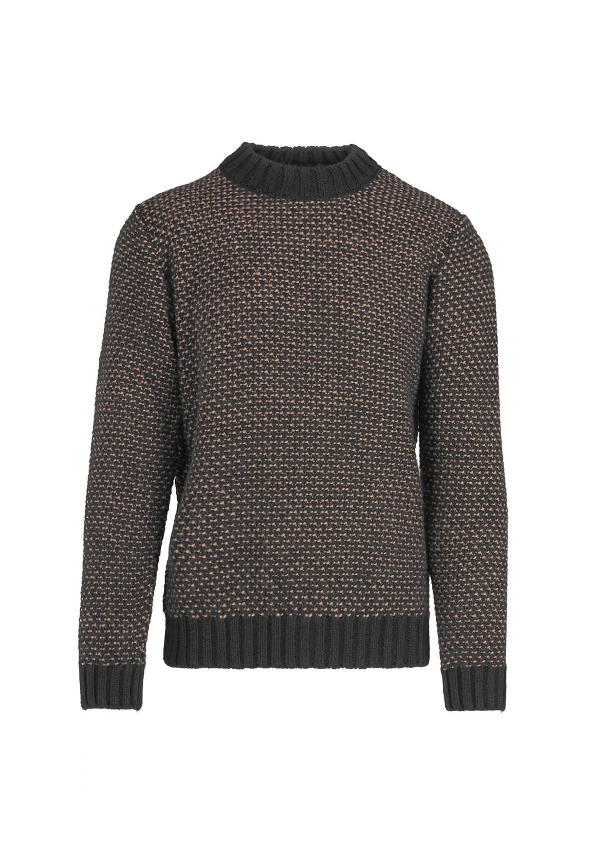 Maglione girocollo marrone misto lana Bomboogie A26 MM9301TKWB6 10471047 BOMBOOGIE 