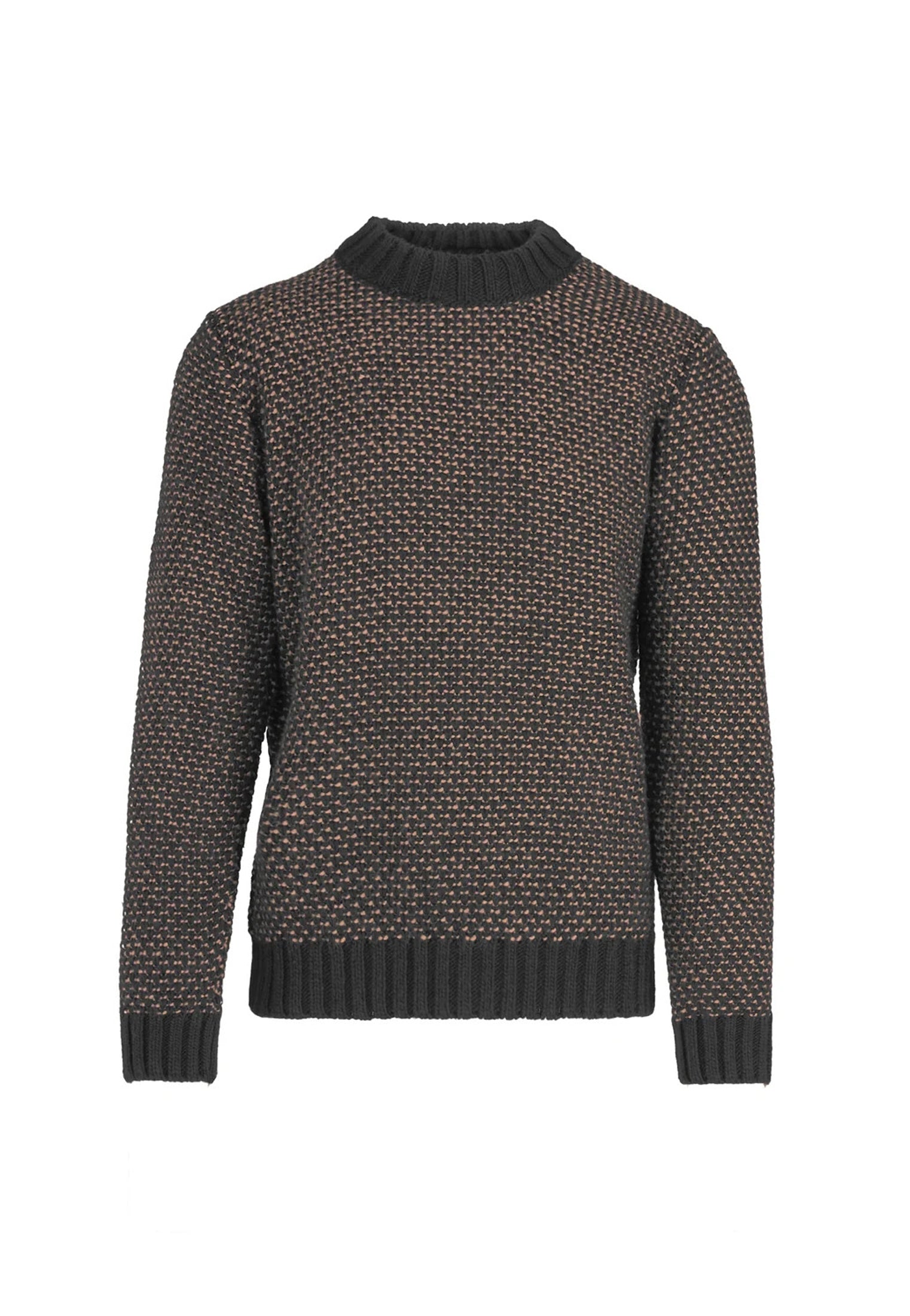 Maglione girocollo marrone misto lana Bomboogie A26 MM9301TKWB6 10471047 BOMBOOGIE 